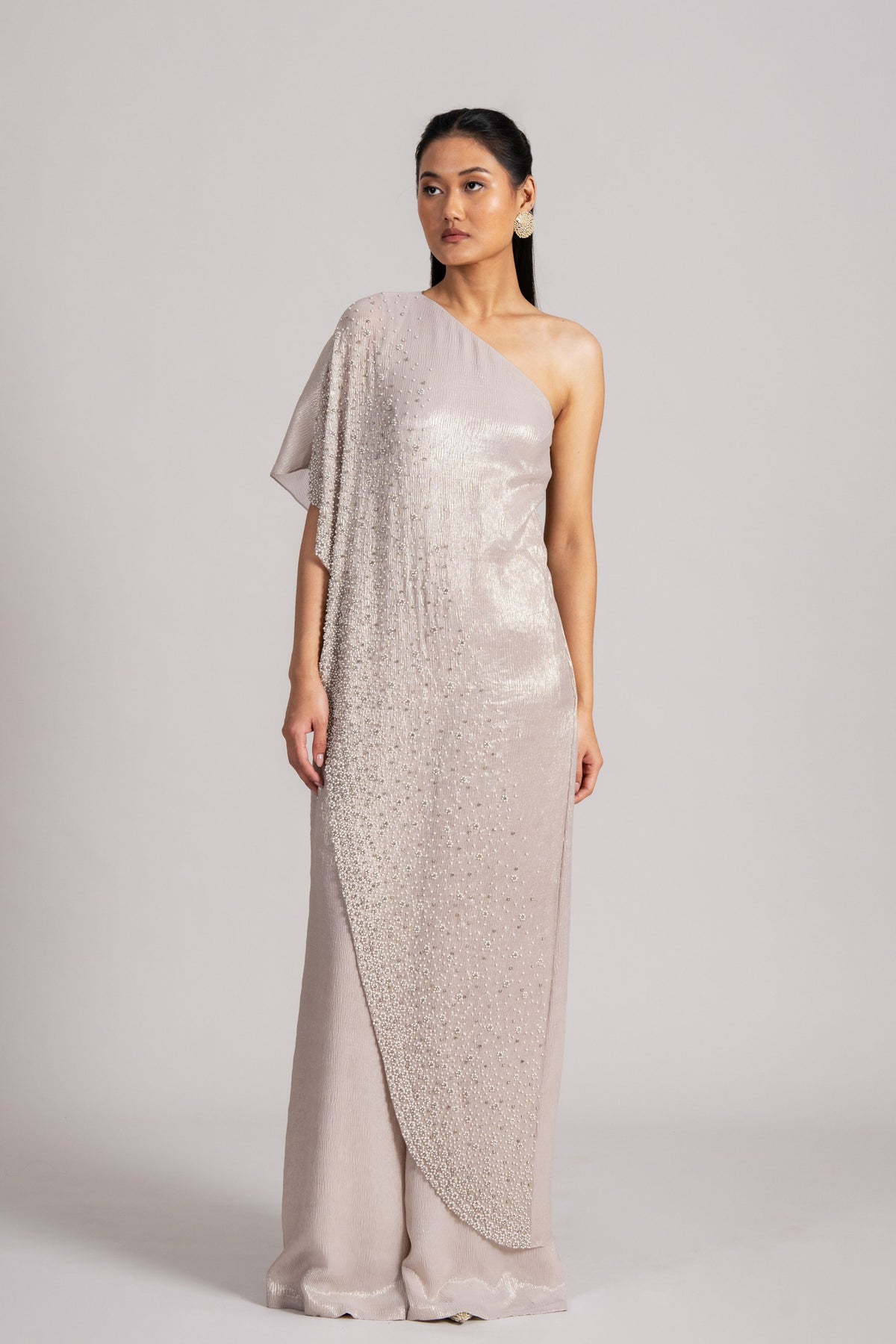 Pearl Meteor One Shoulder Jumpsuit