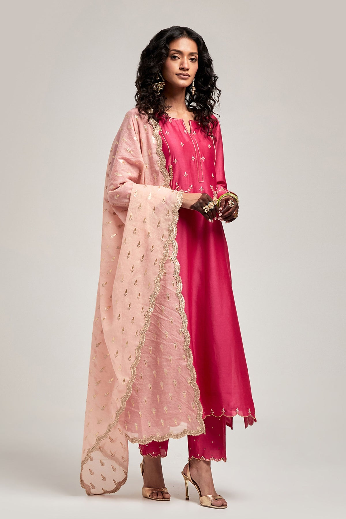 Fuchsia Kurta Set