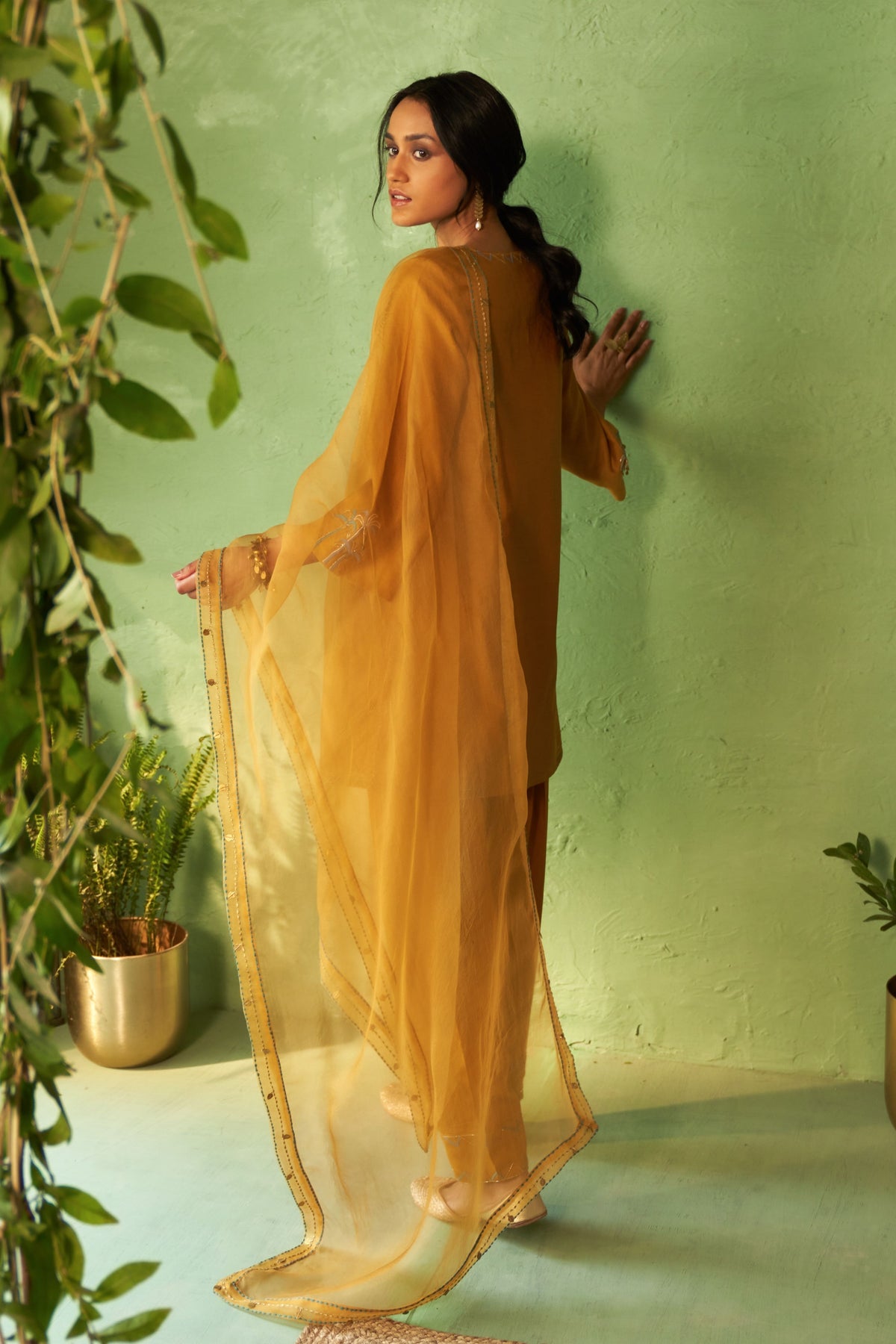 Palm Short Kurta Set