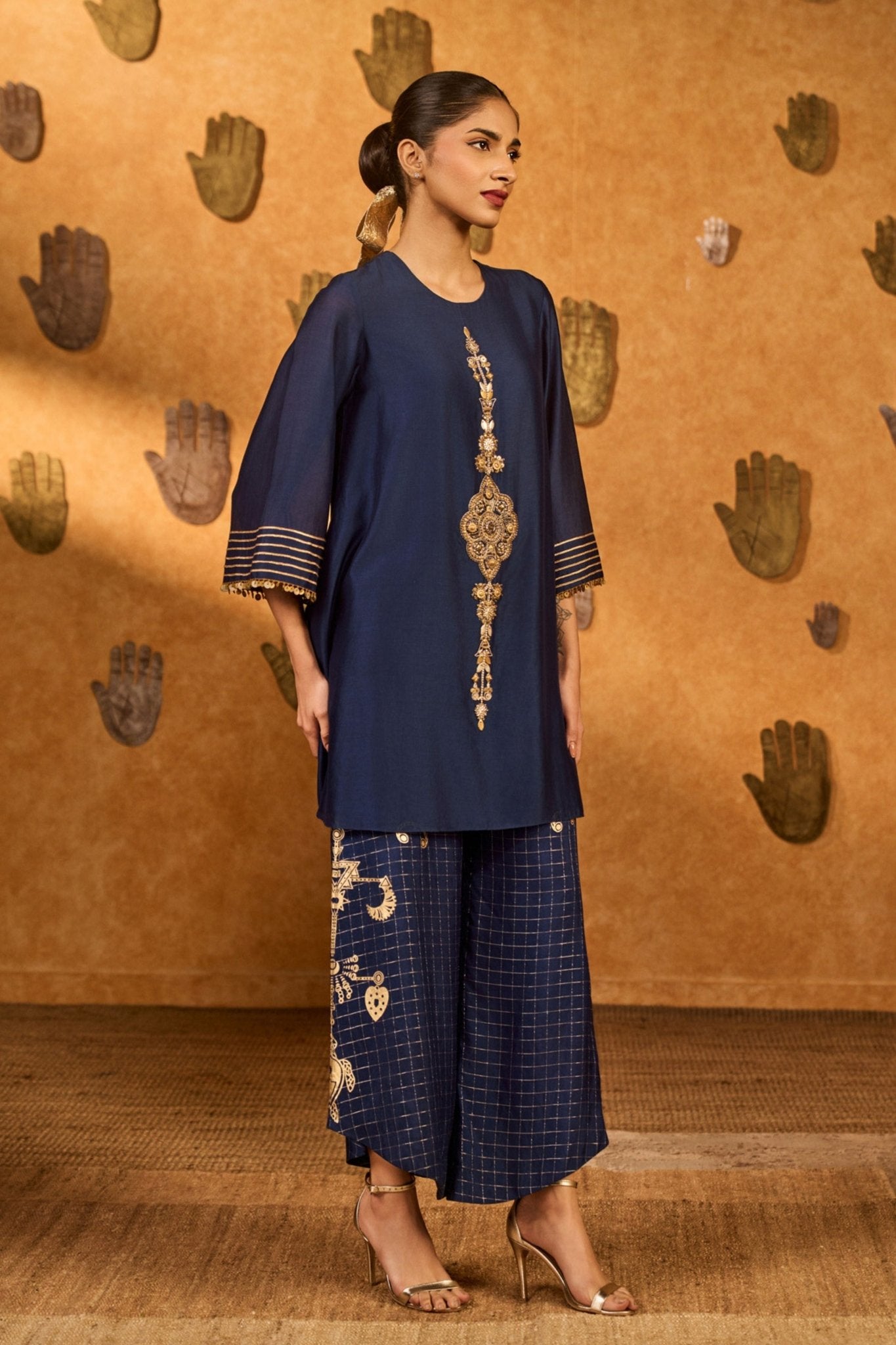 Sapphire Whispering Kurta Set - Masaba - Elahe