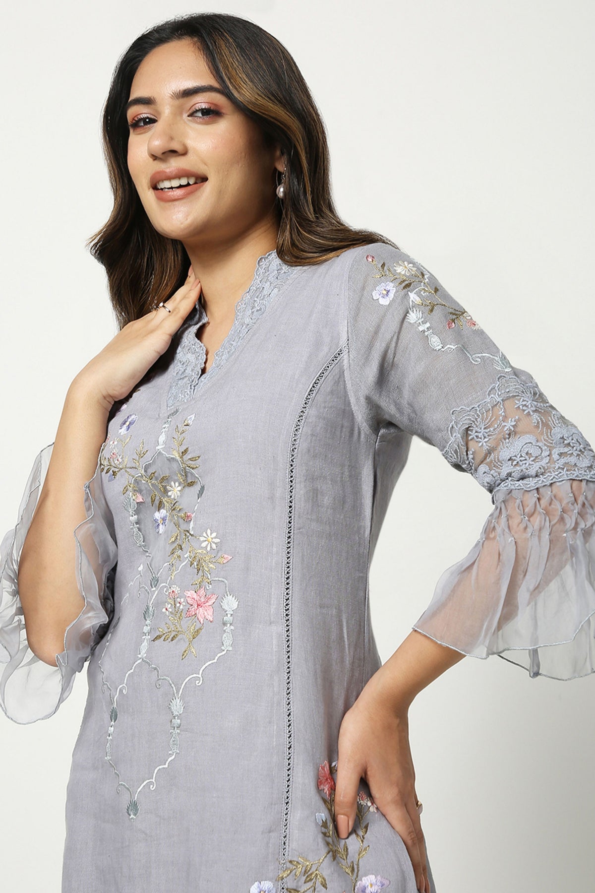 Grey Eden Kurta And Pants