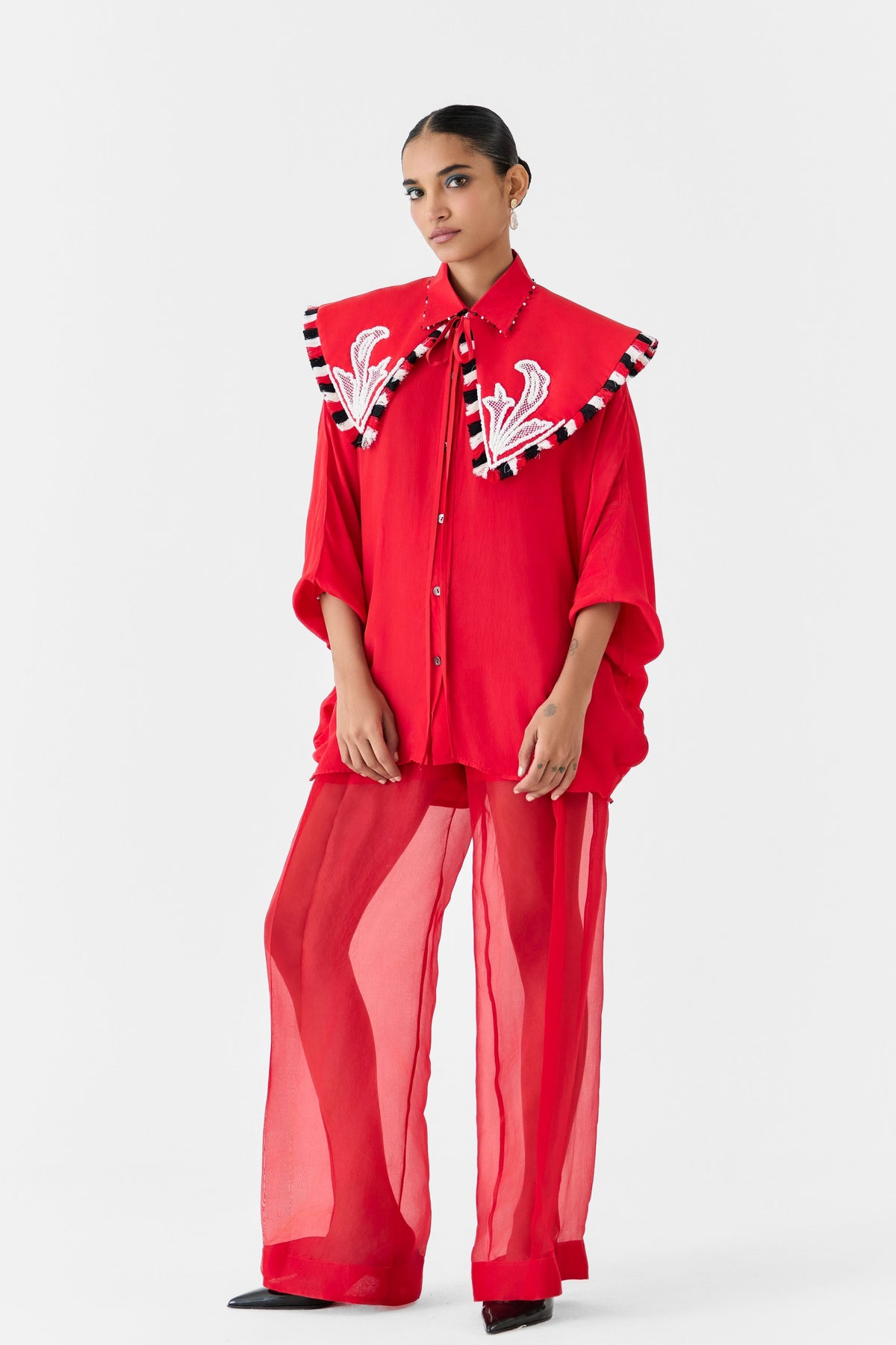 Ruby Batwing Shirt With Collar