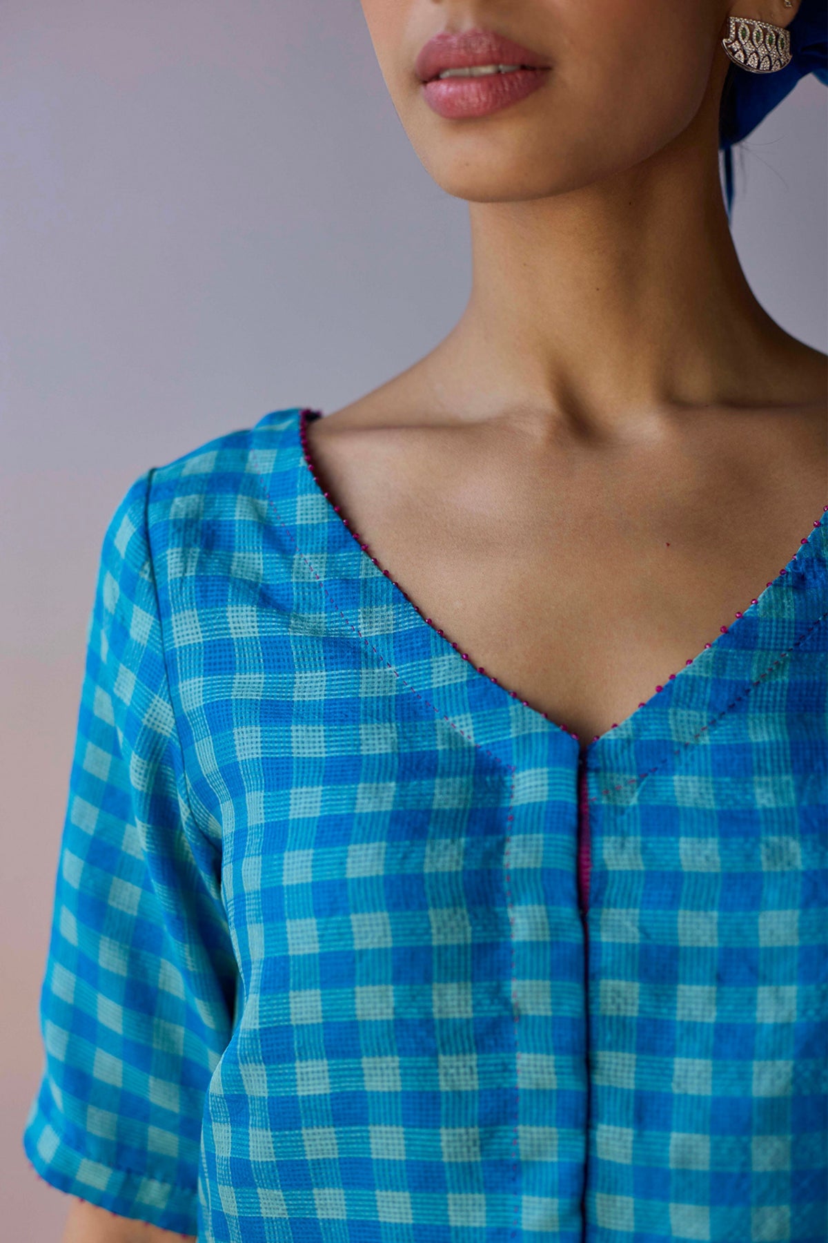 Lightwoven Blue Blouse
