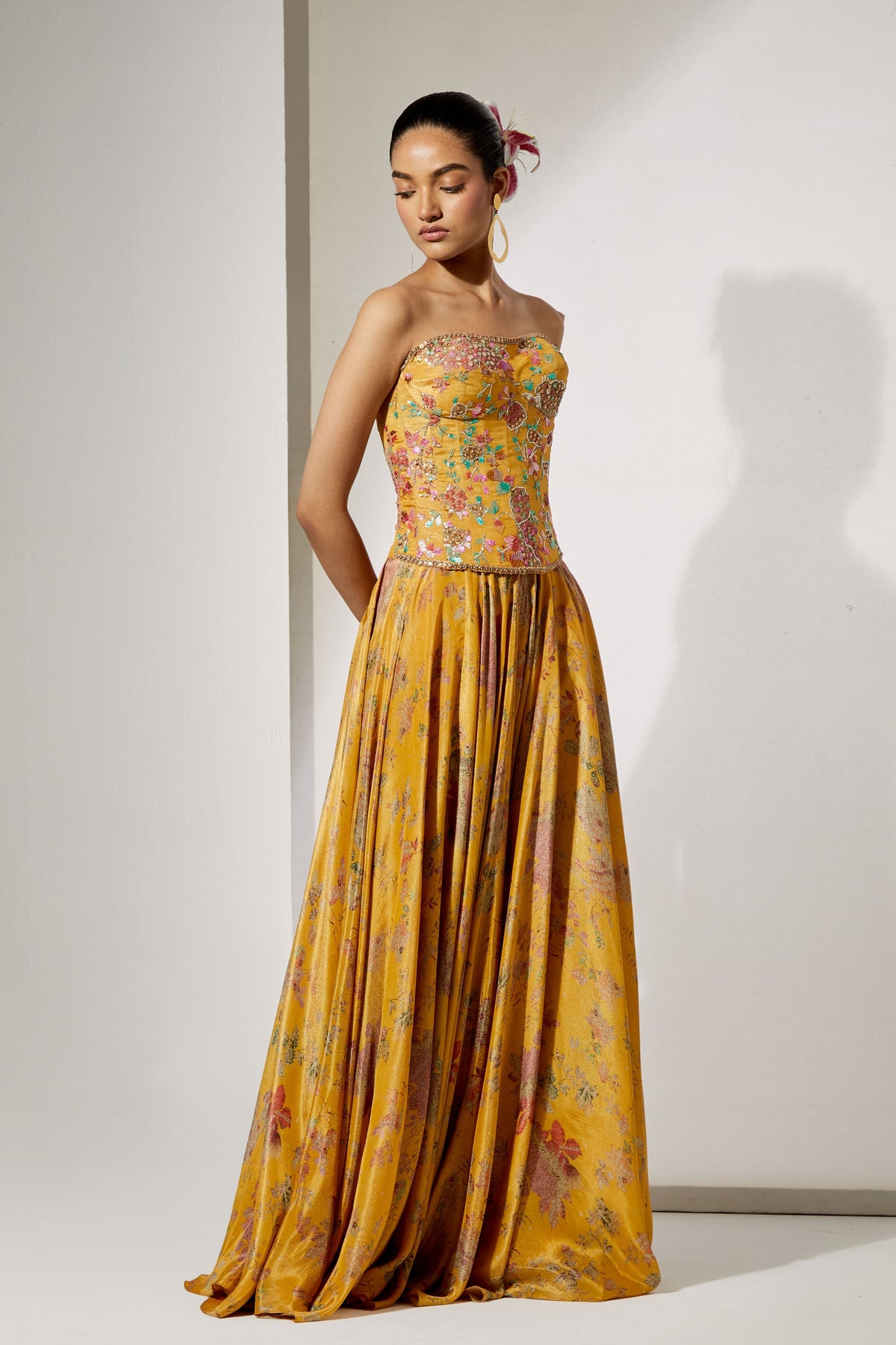 Sunlit Bloom Skirt Set