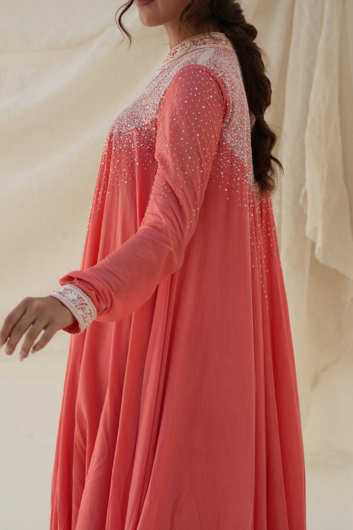 Coral Kurta Set