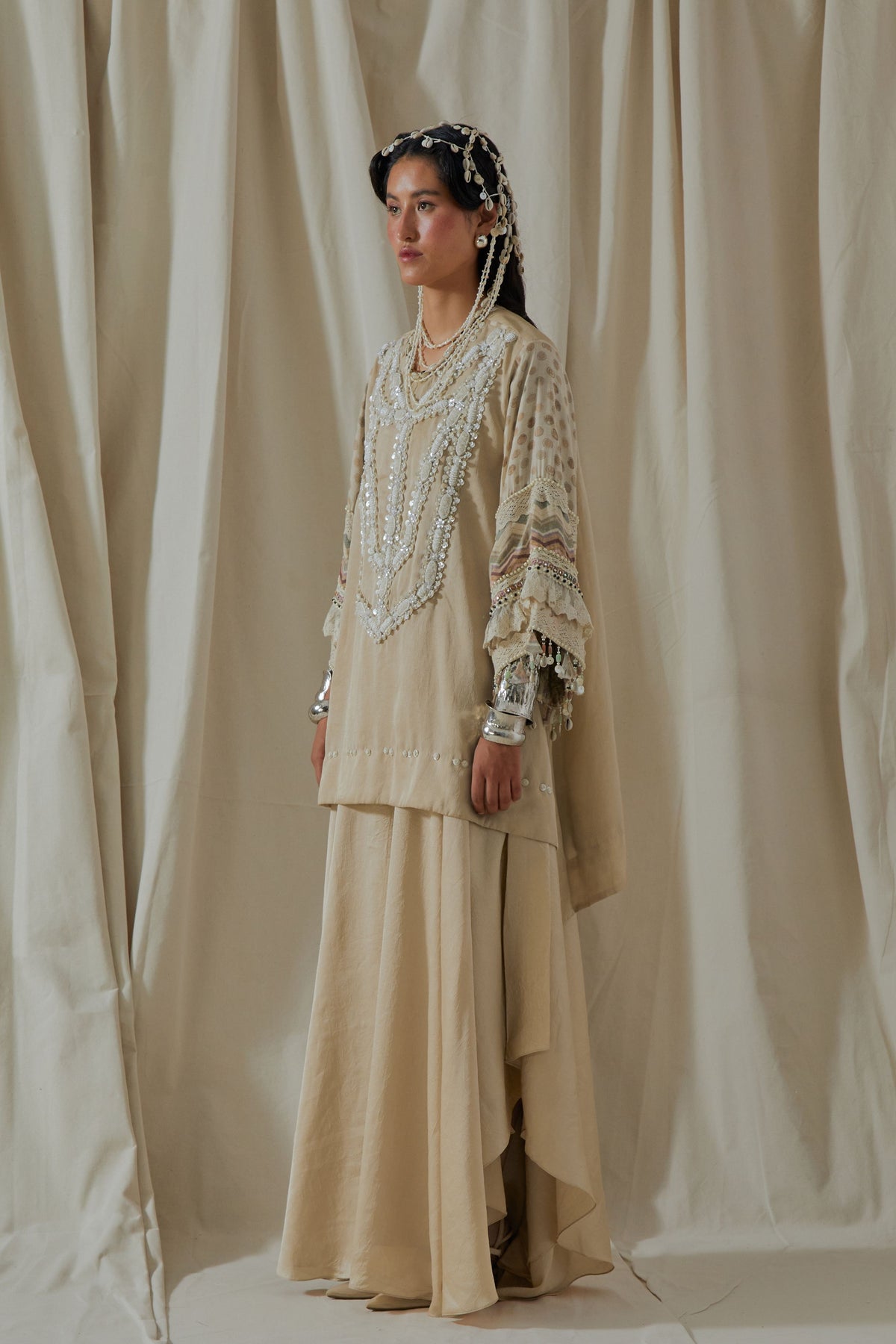 Mitra Short Kurta Skirt Set