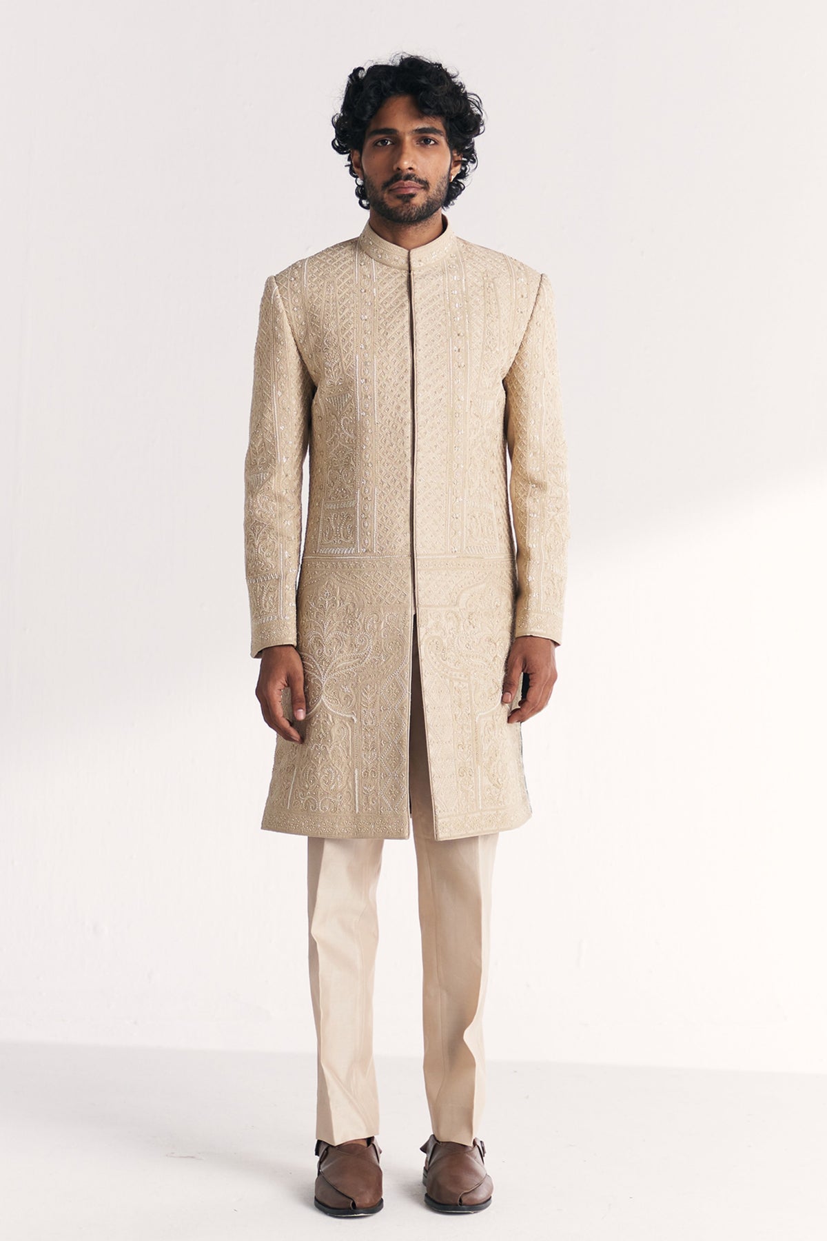 Rustom Ivory Achkan Set