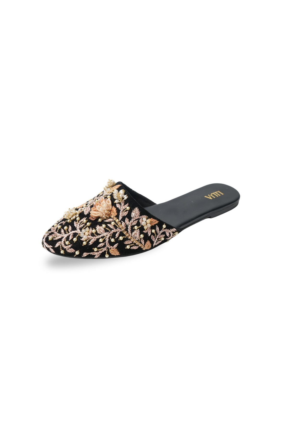 Botanical Bliss Black Mule