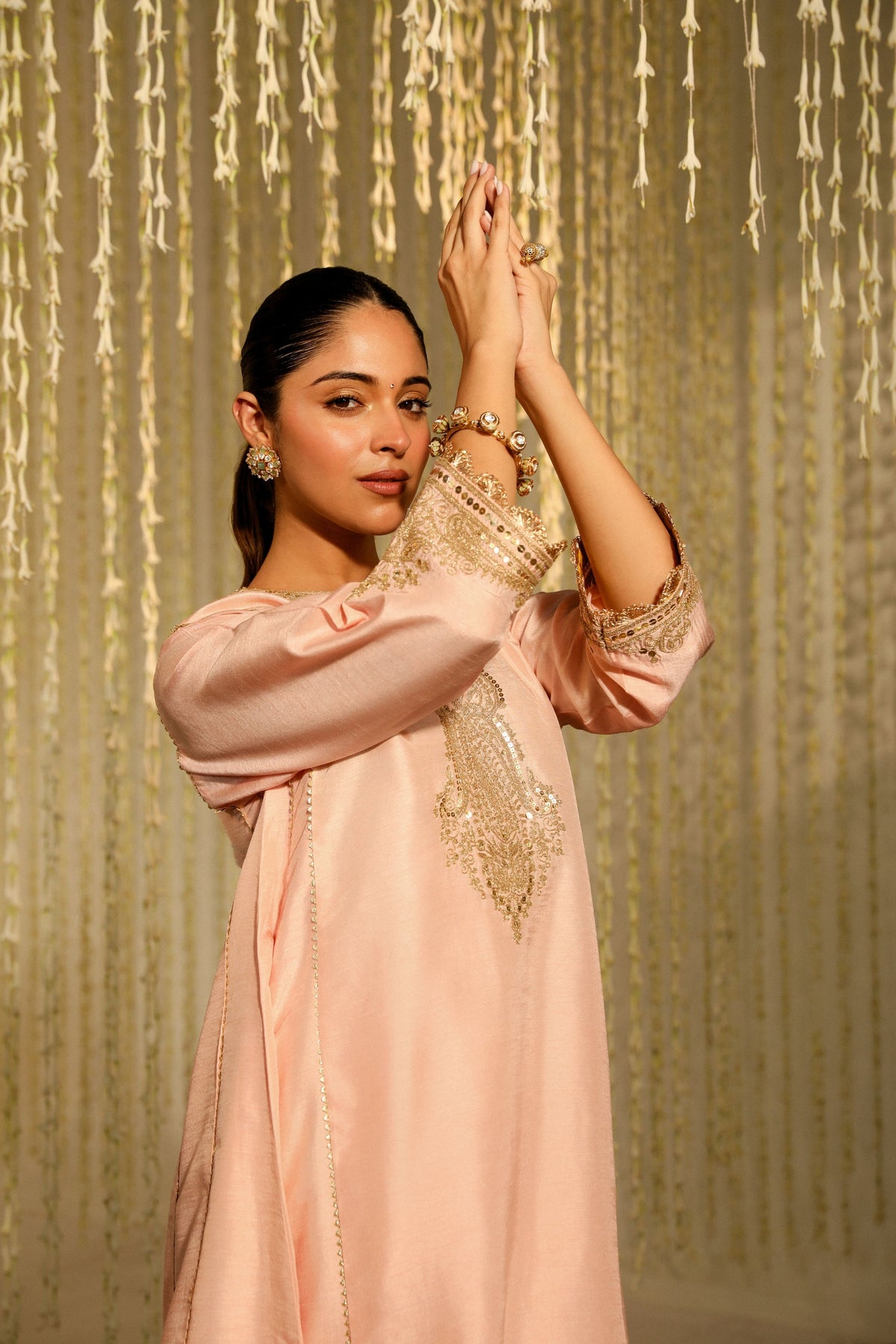 Mehnaaz Rose Pink Kurta Set