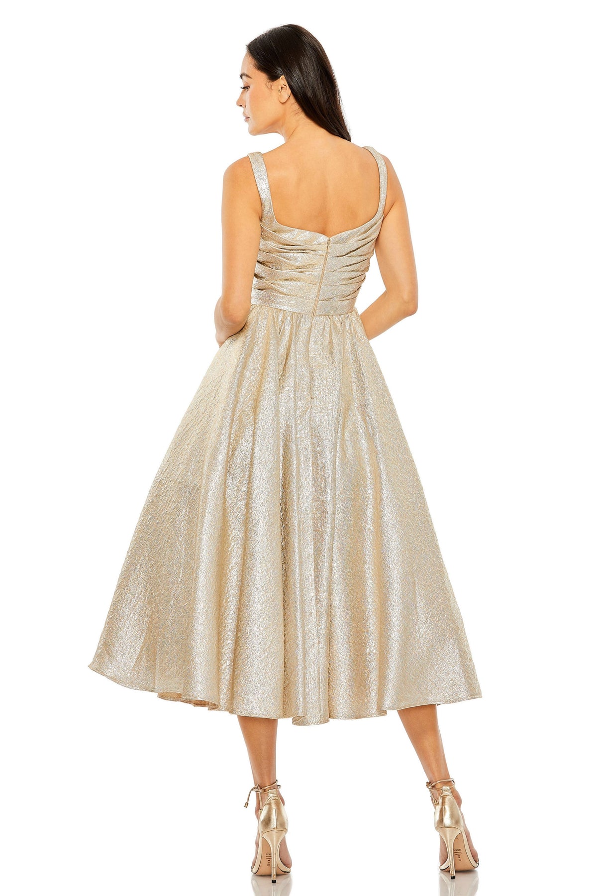 Square Neckline Sleeveless Dress