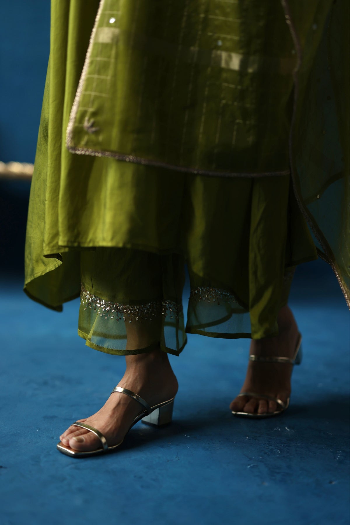 Green Jamun Kurta Set