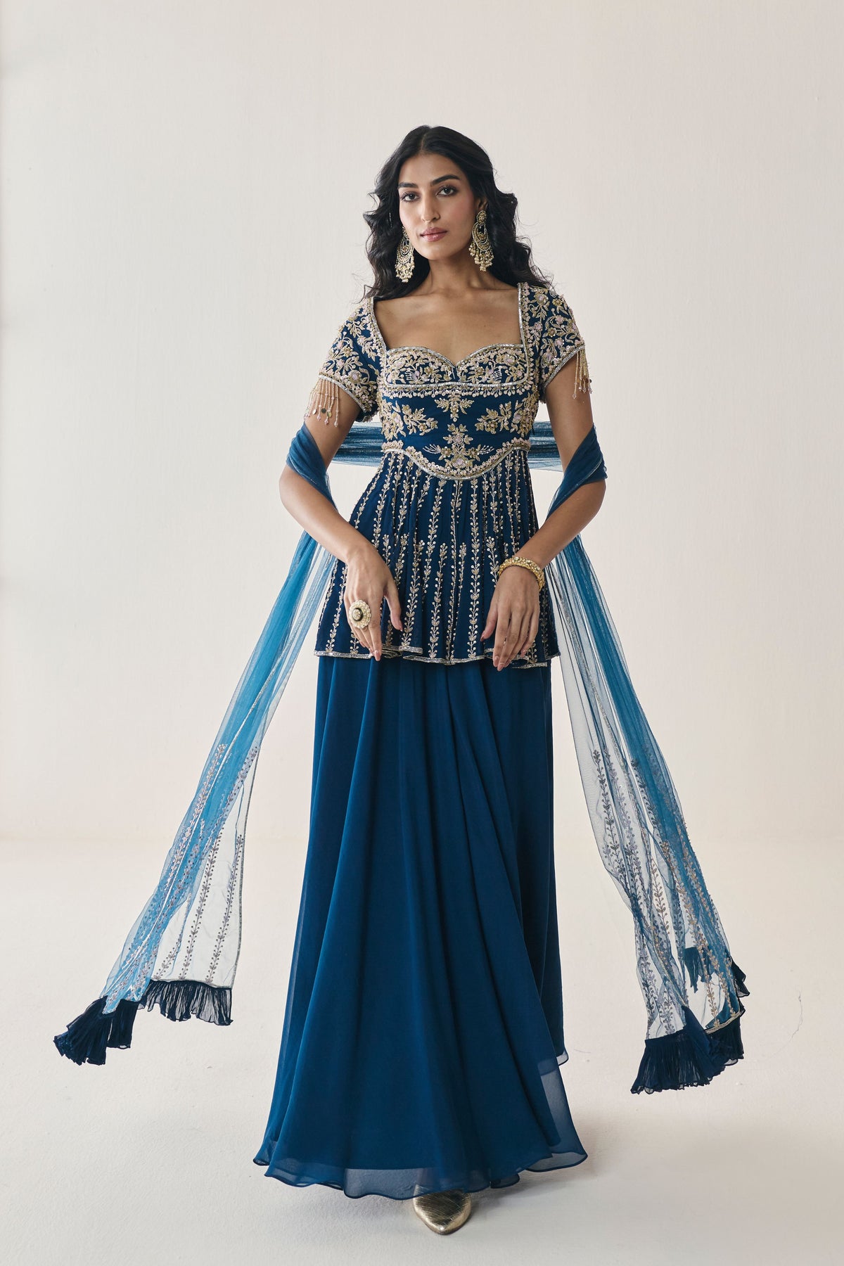 Rosalind Peplum Sharara Set