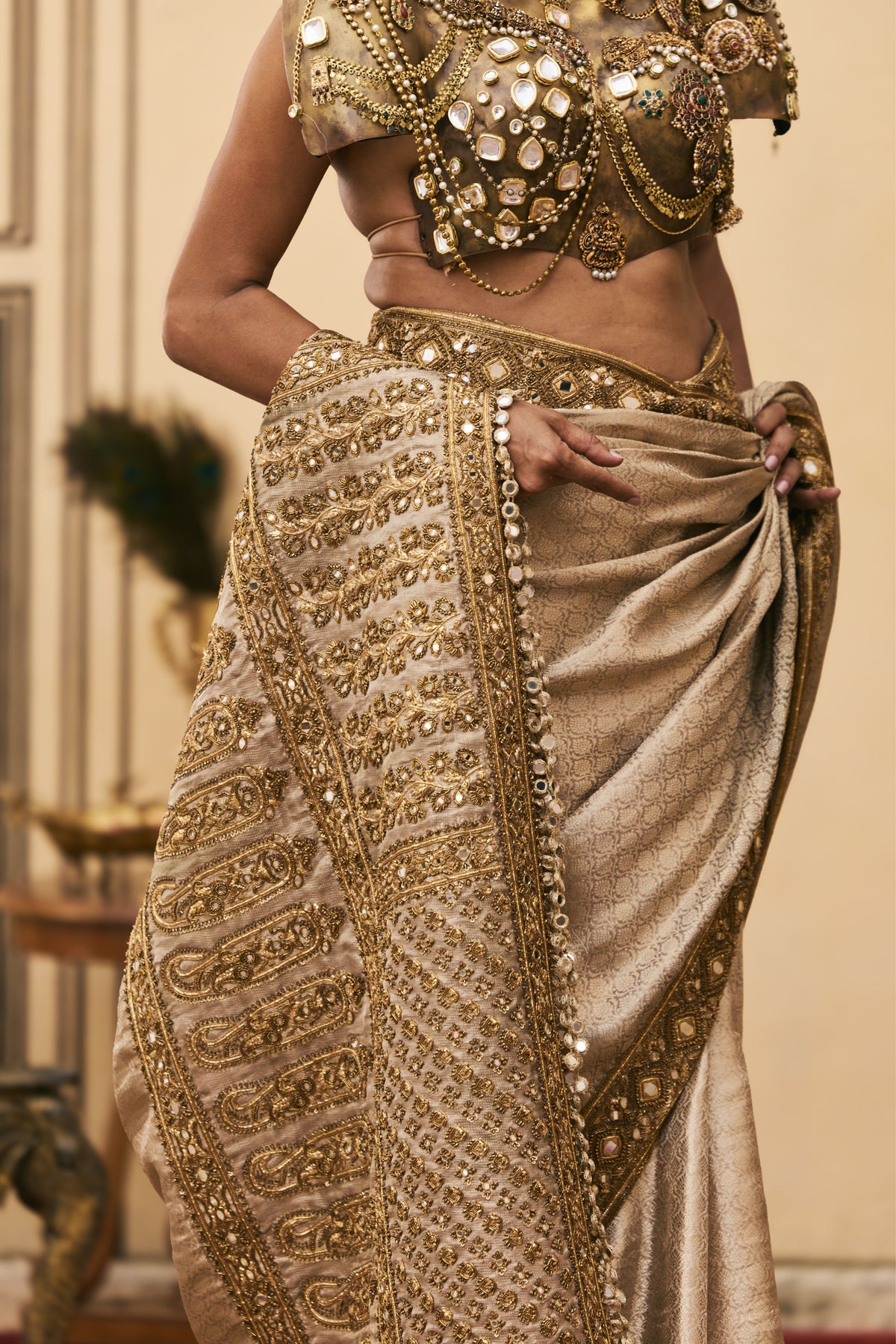 Kansya Saree Set