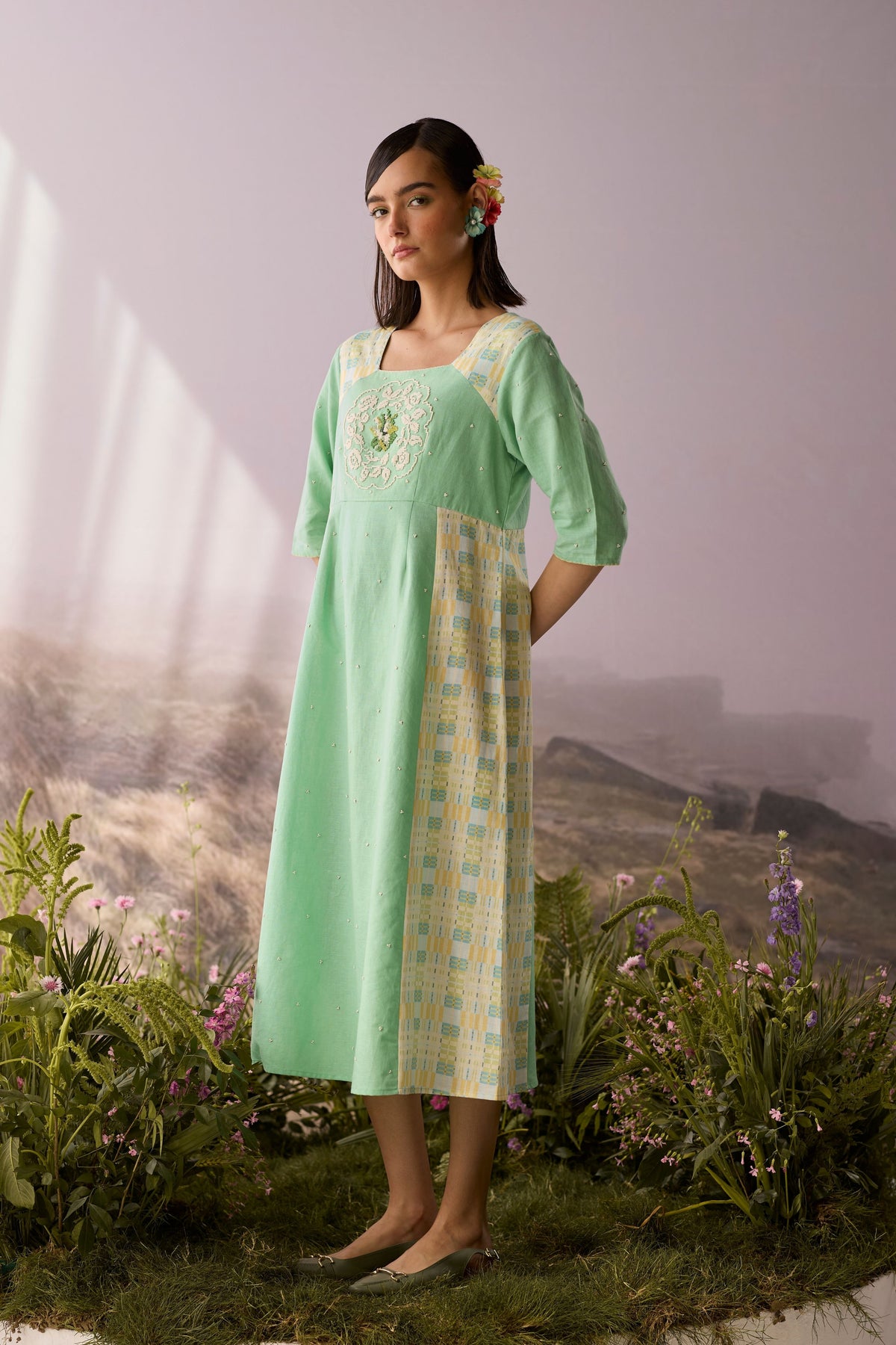 Seaglass Panelled Dress