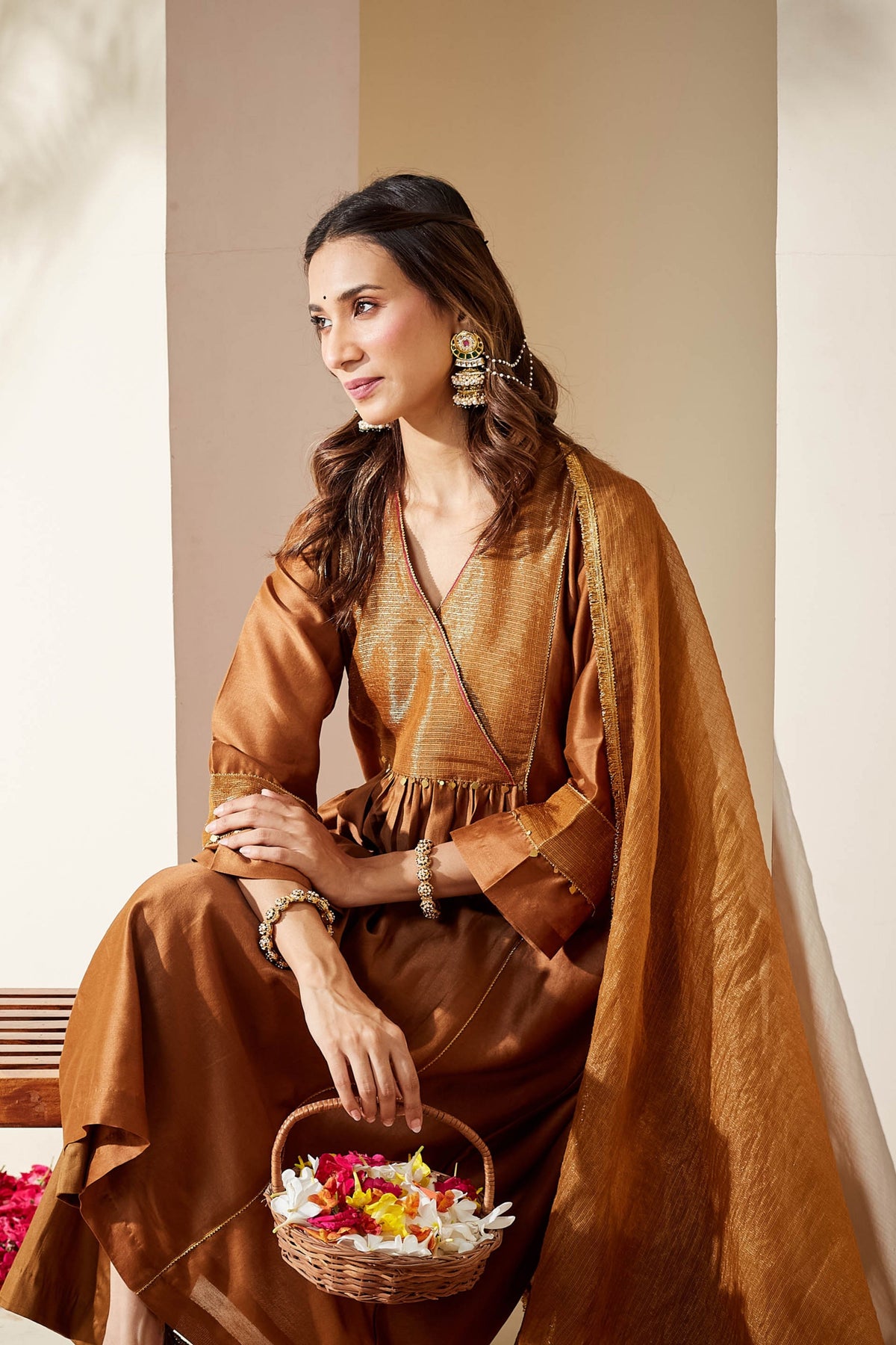 Brown Zohra Kurta Set