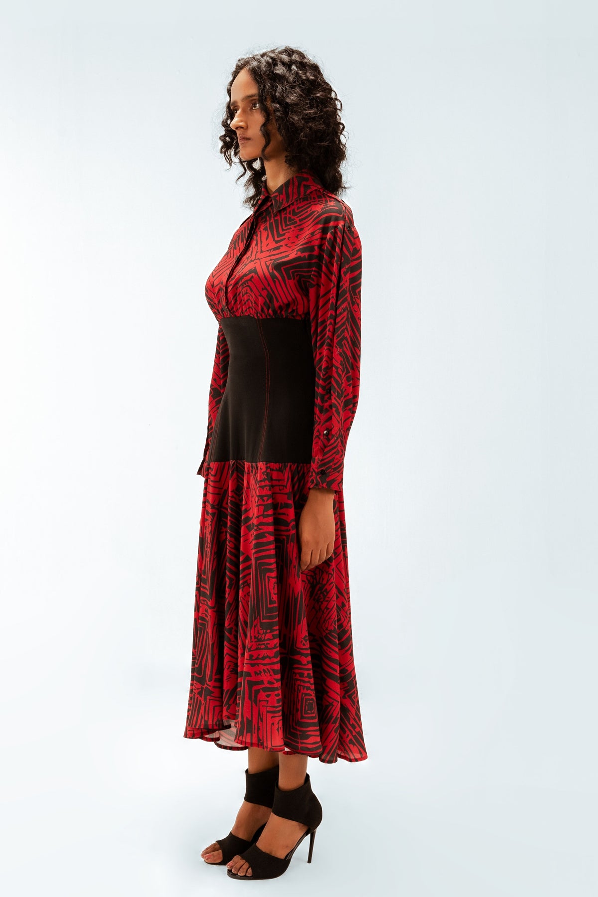 Florix Print  Samira Crepe  Dress