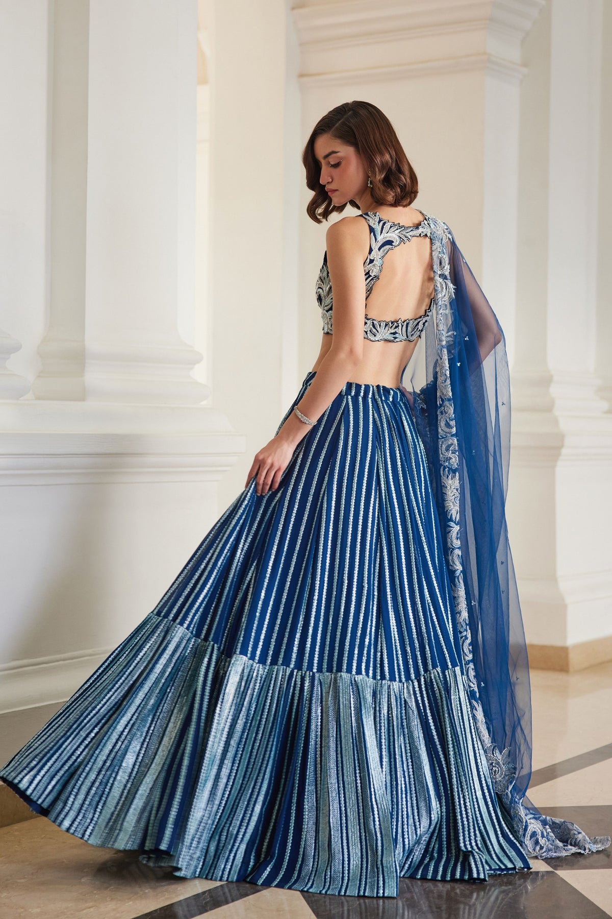 Teal Blue Lehenga