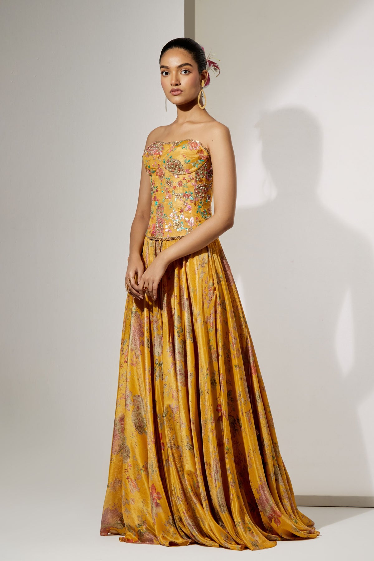 Sunlit Bloom Skirt Set