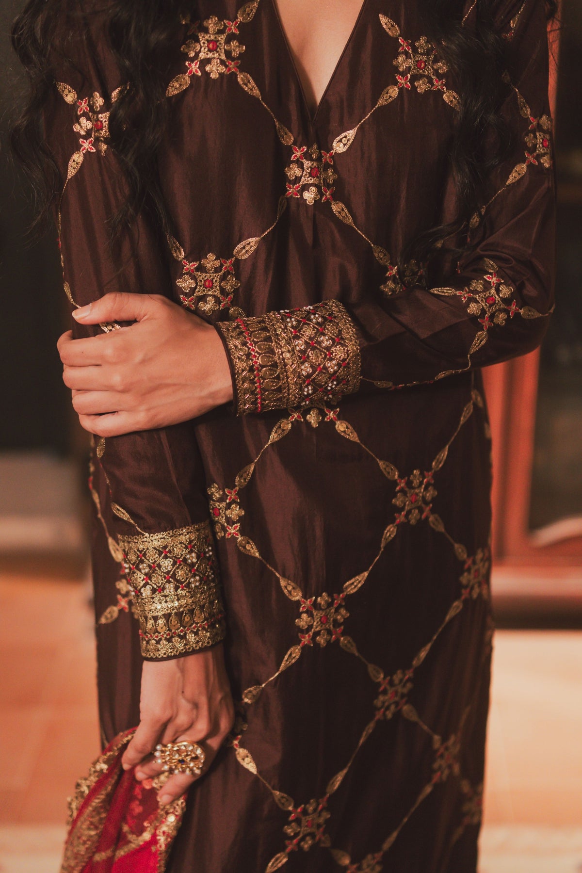 Sheetal Brown Kurta Set