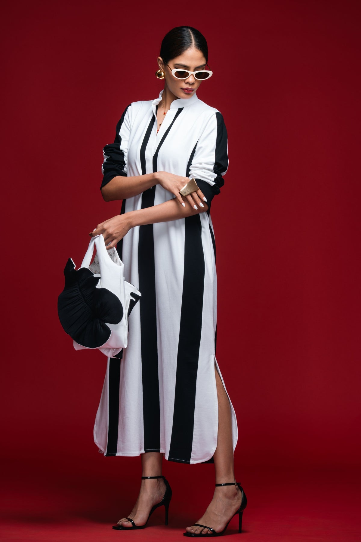 Quiet Intervals Monochrome Dress