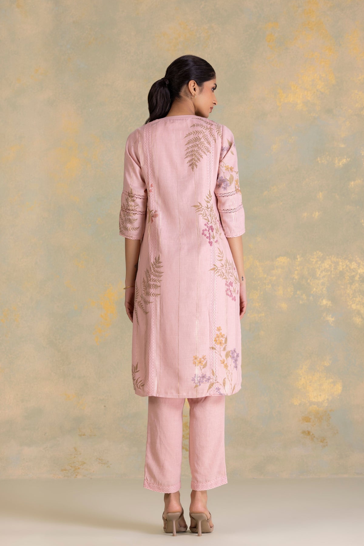 Blush Botanique Kurta Pant Set