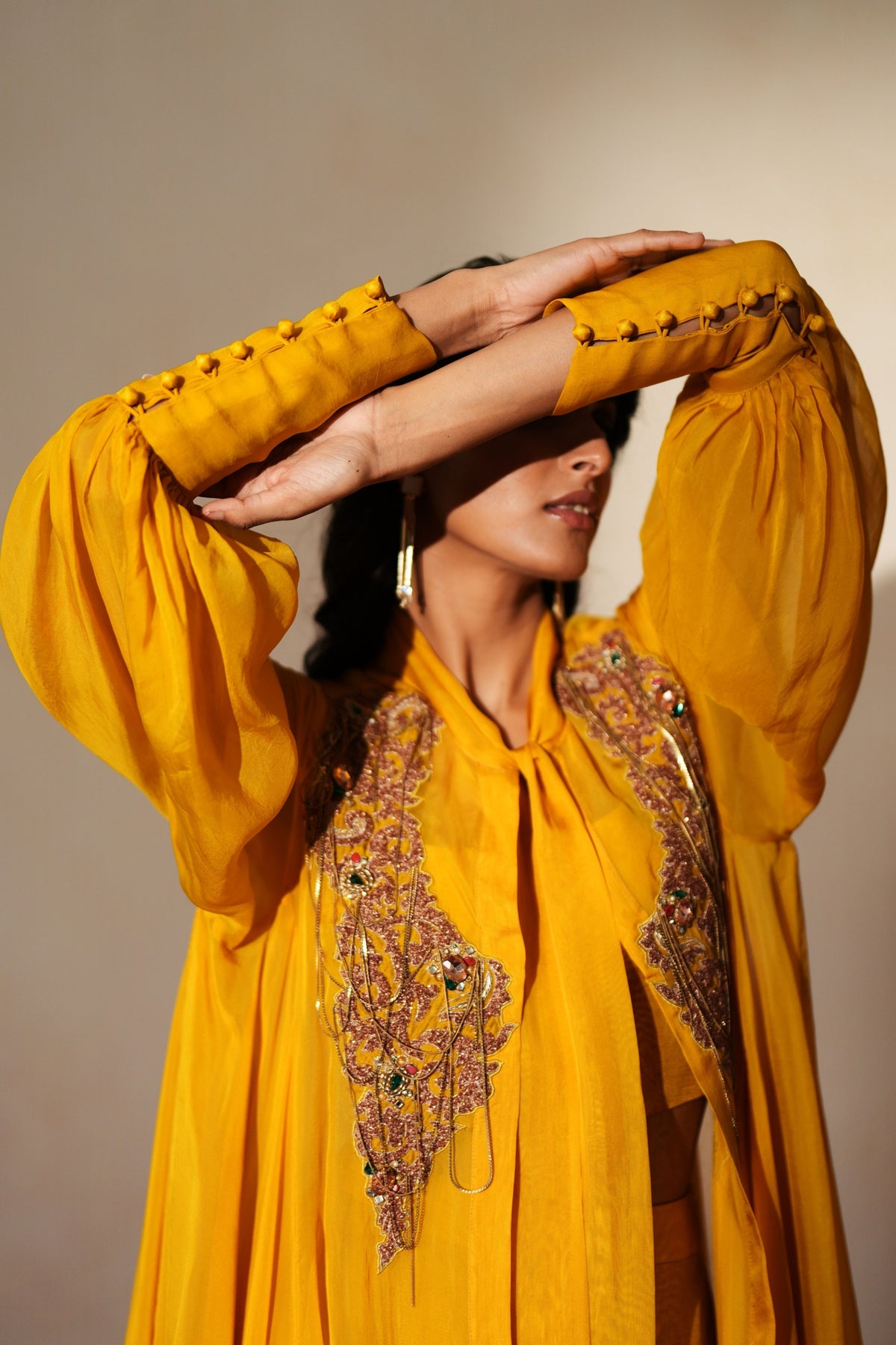 Roshni Cape Jacket Set