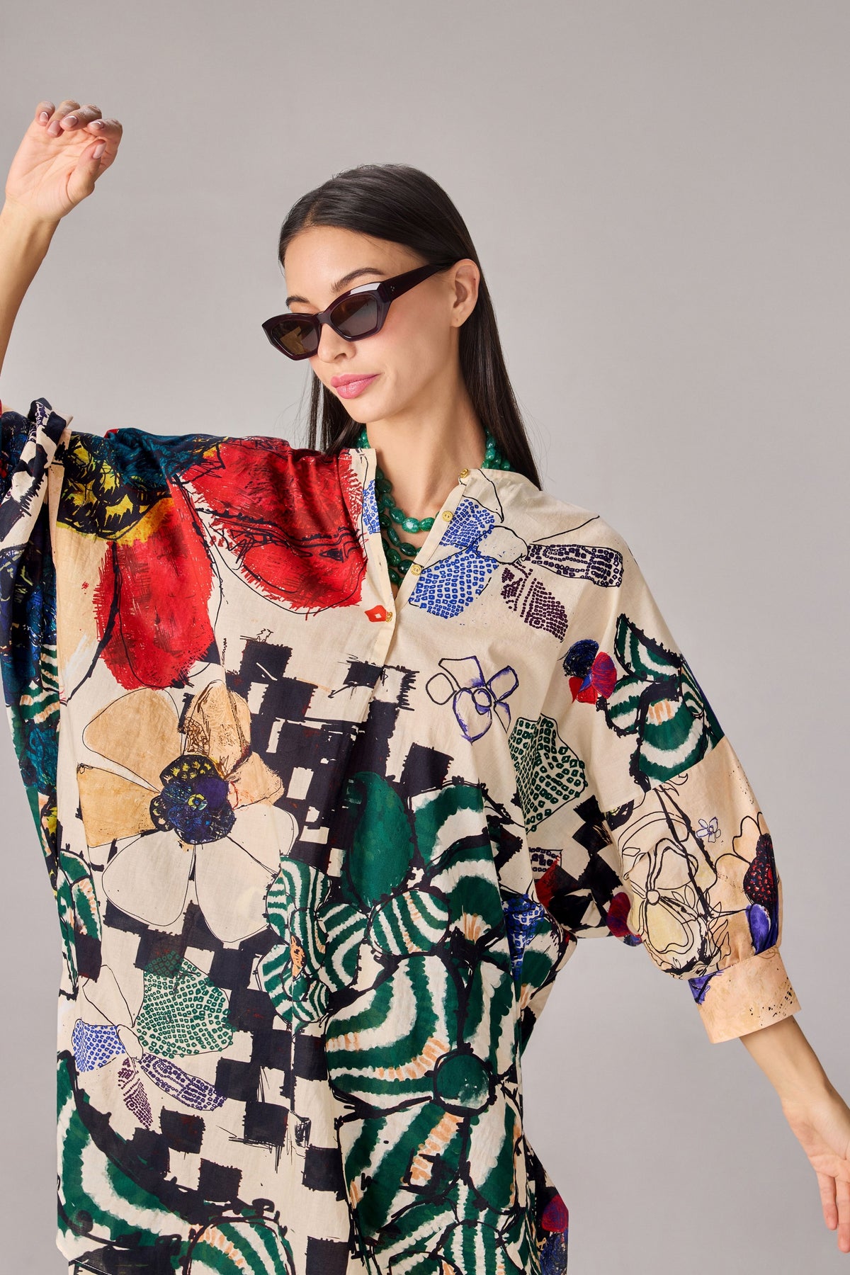 Vintage Block Akira Tunic