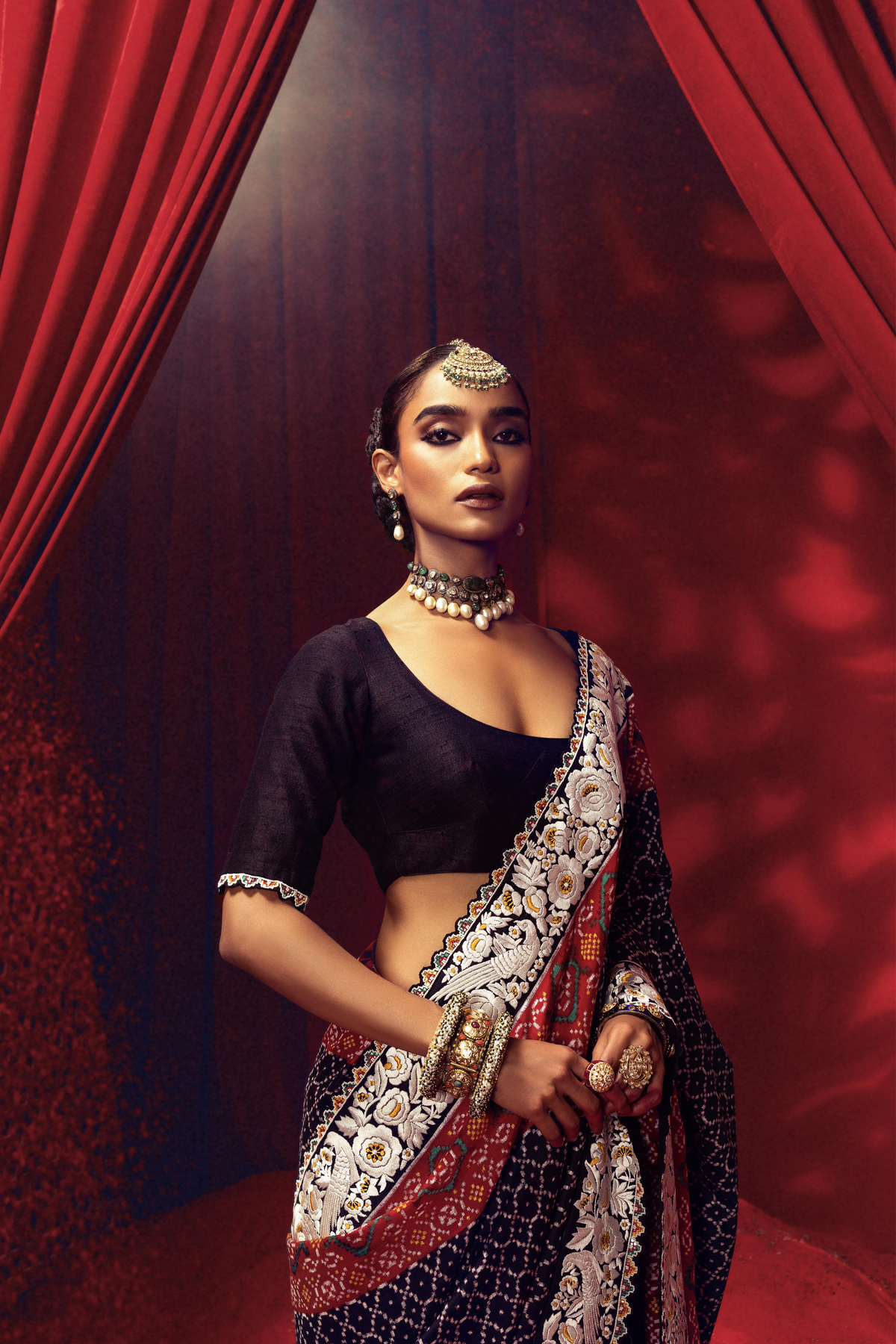 Black Patola Saree