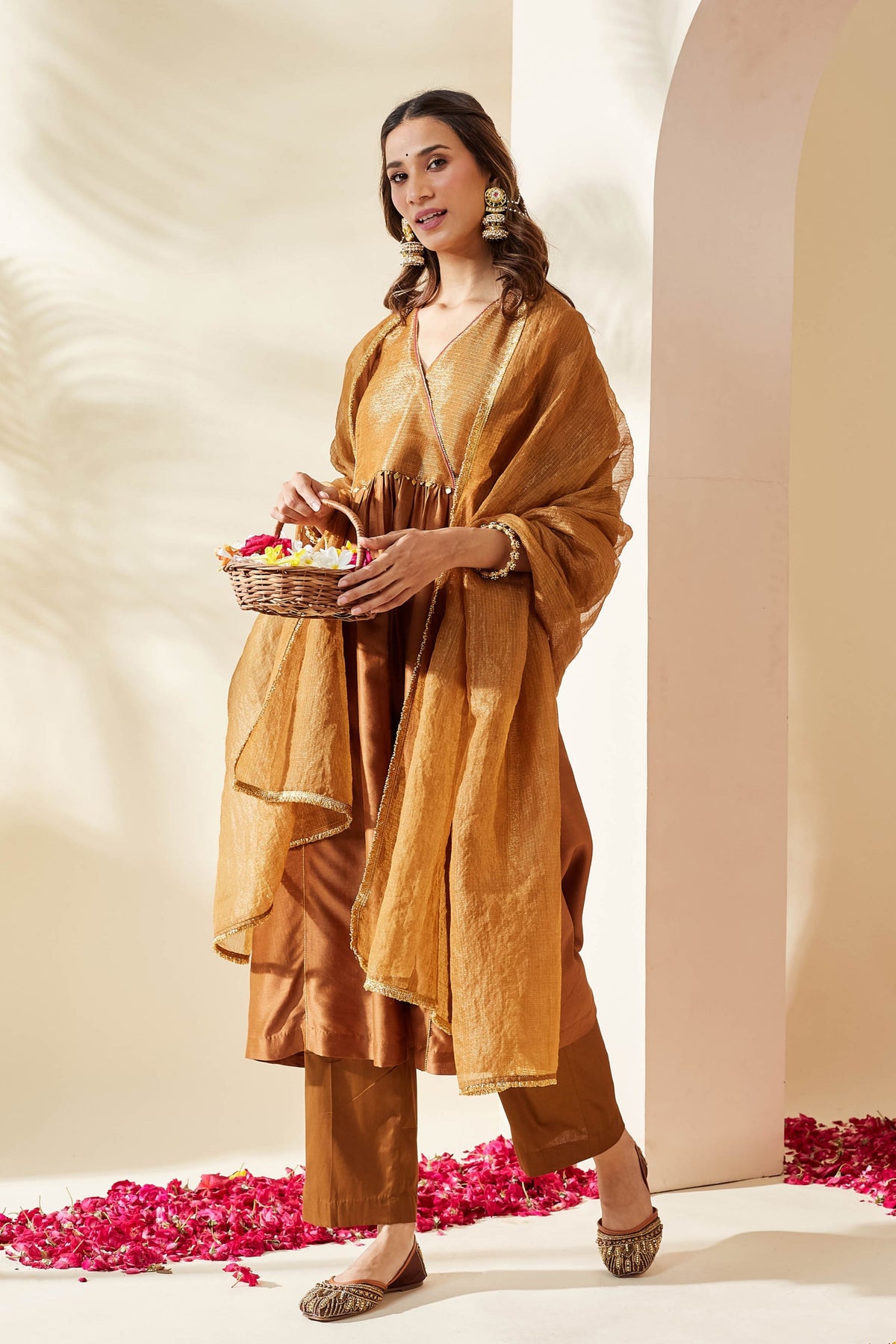 Brown Zohra Kurta Set