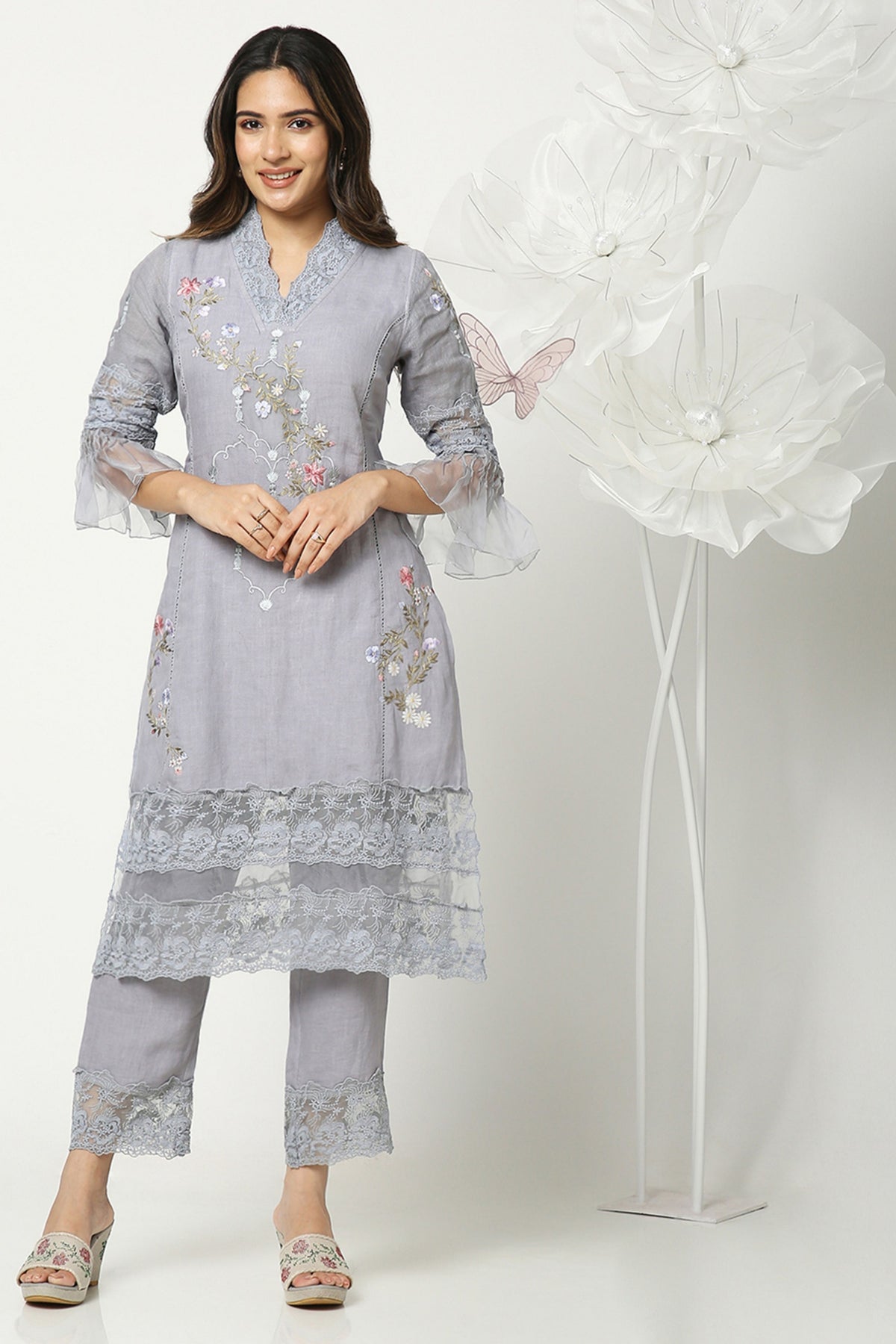 Grey Eden Kurta And Pants