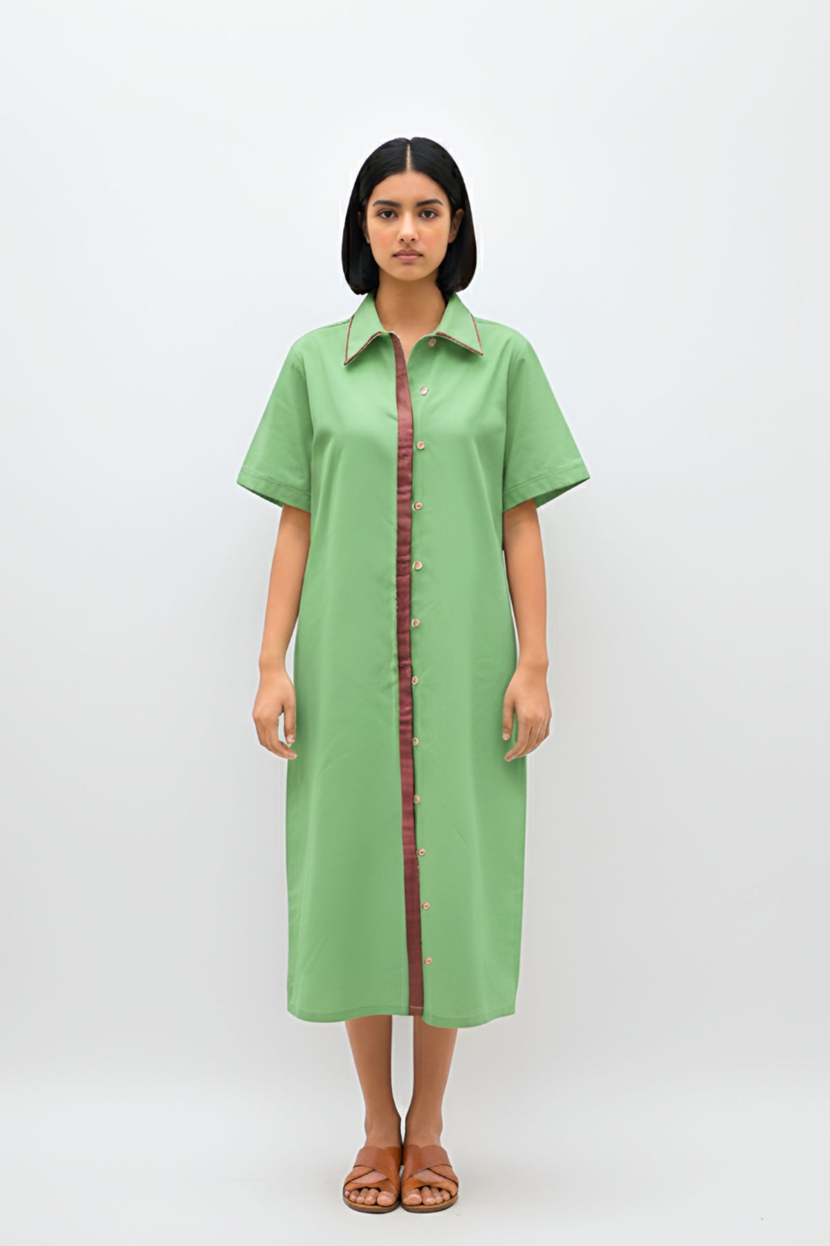 Asparagus Green Tuscan Dress