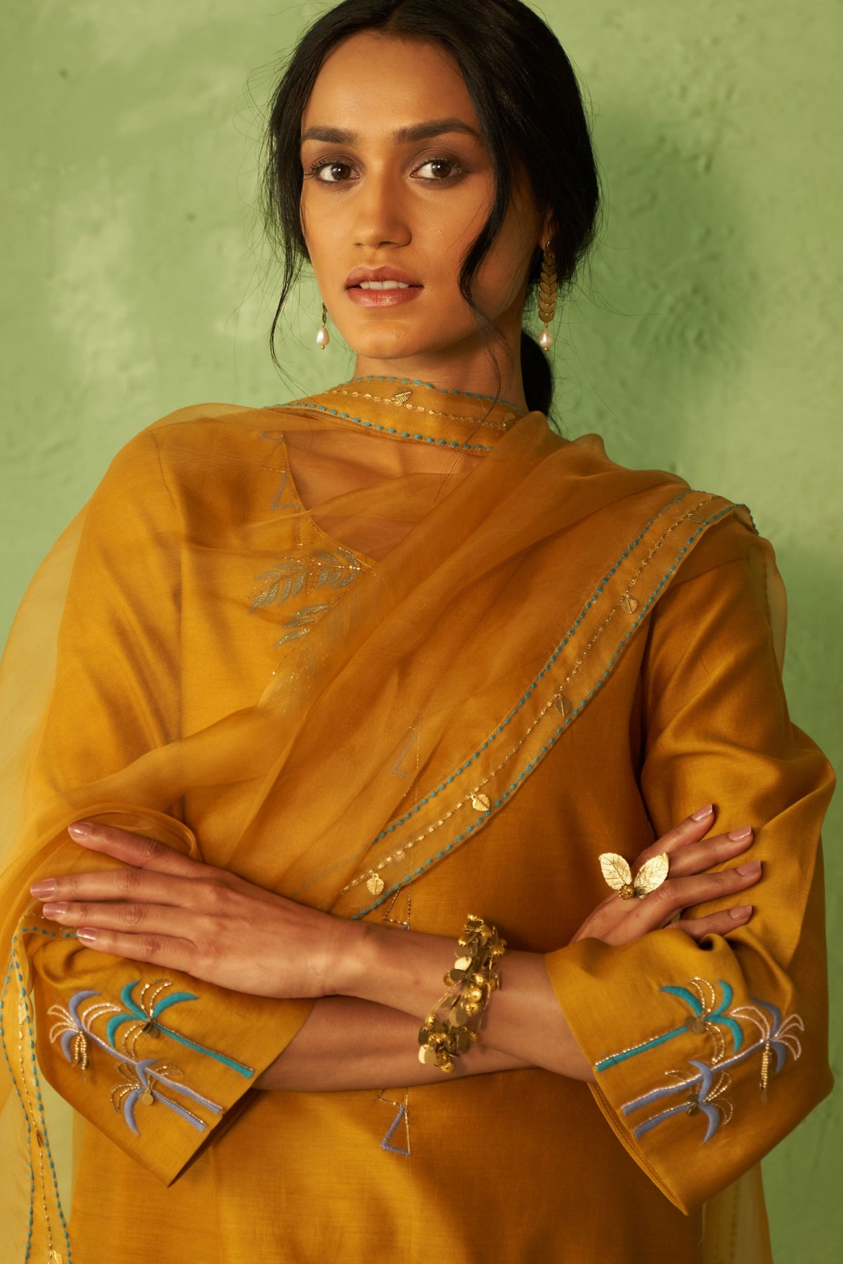 Palm Short Kurta Set