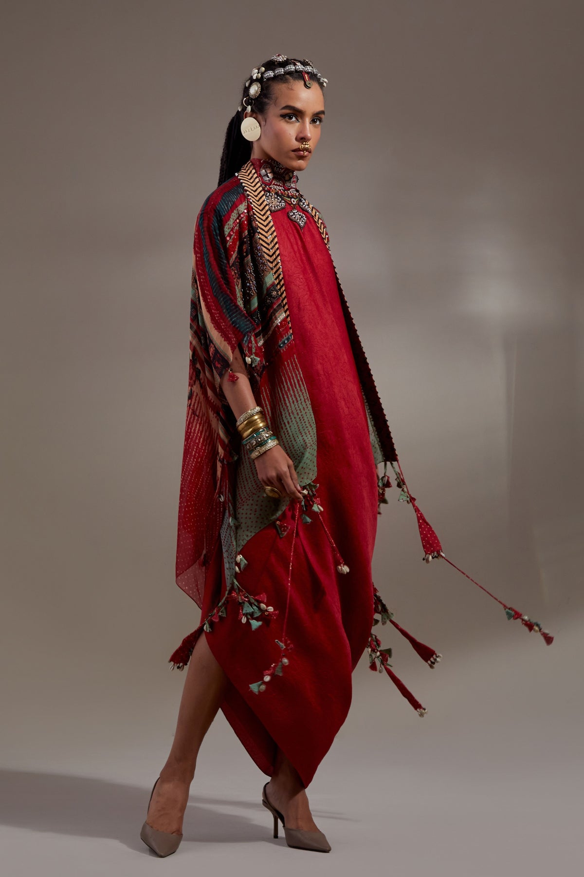 Veni Dupatta Jacket Set