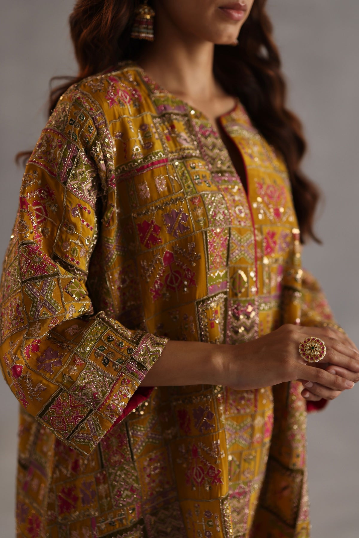 Raag Yellow Kurta Set