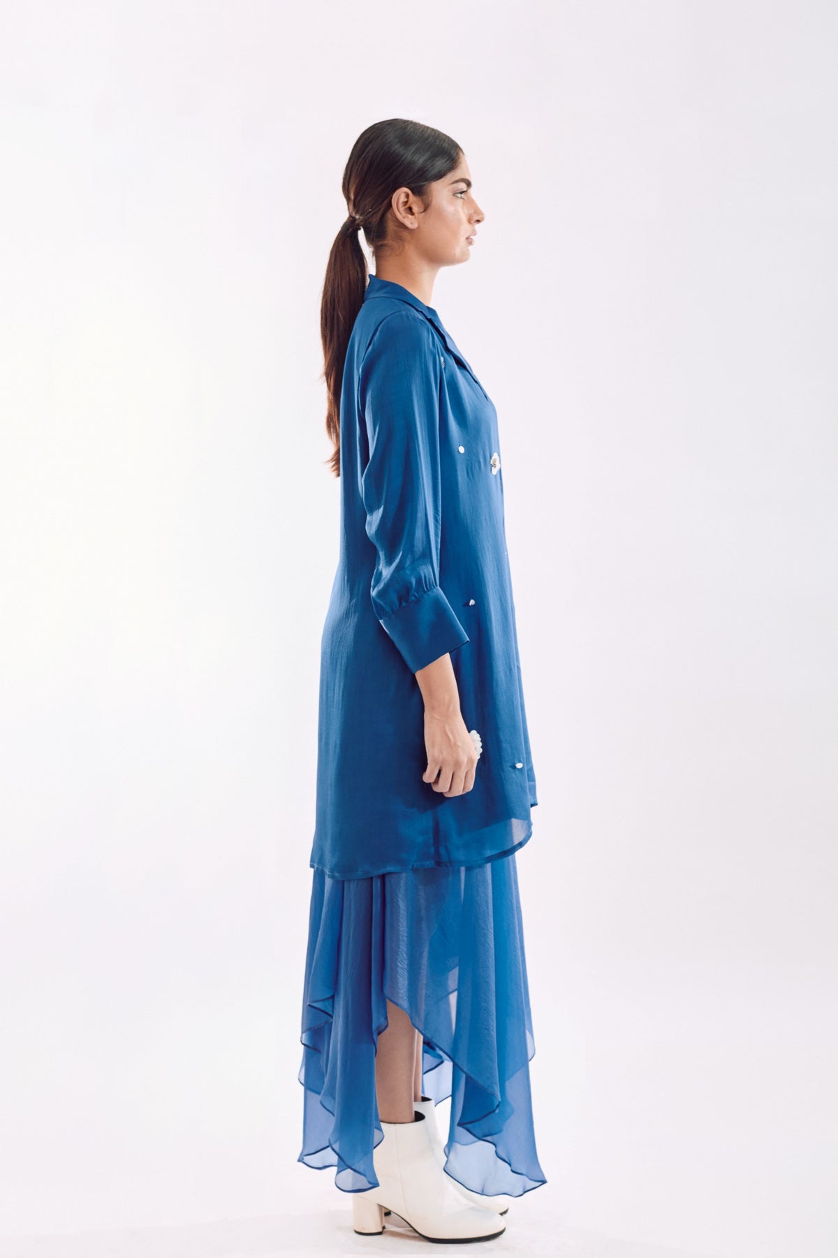 Blue Organza Jacket