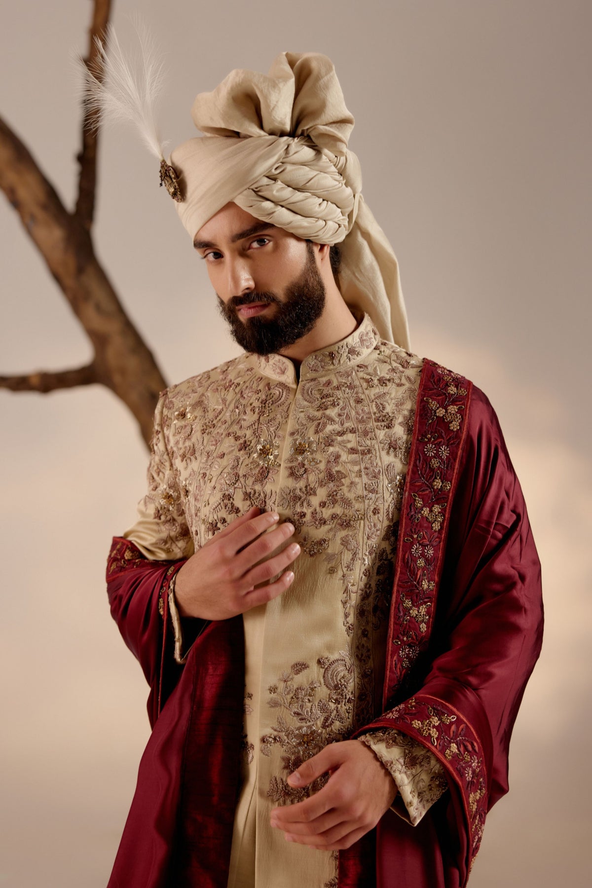 Sand Ridge Sherwani Set