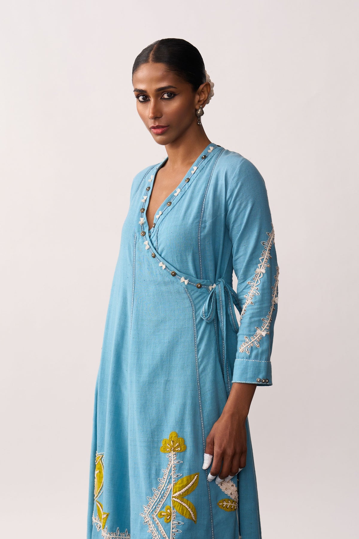 Hansa Blue Kurta With Pants