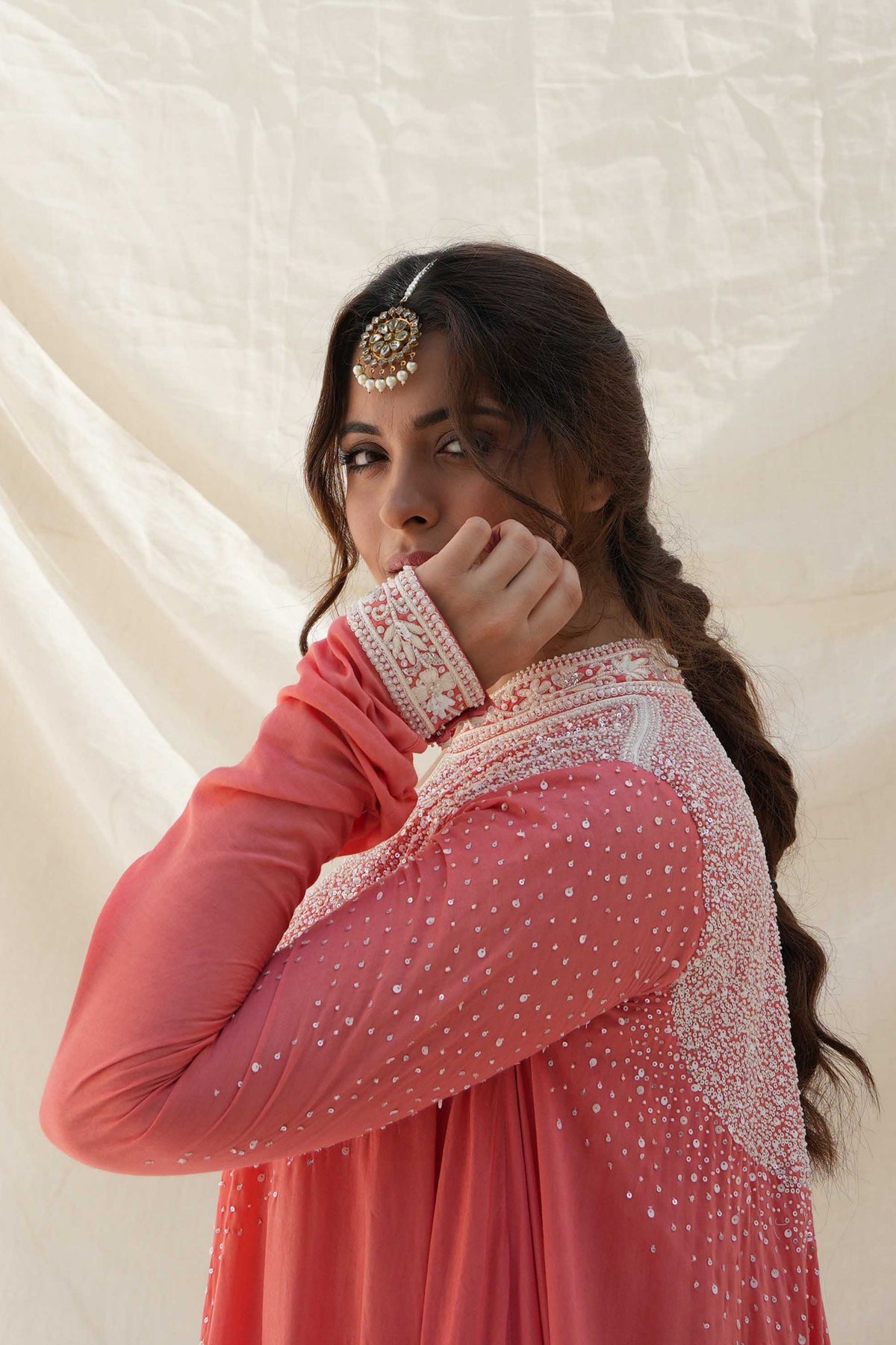 Coral Kurta Set