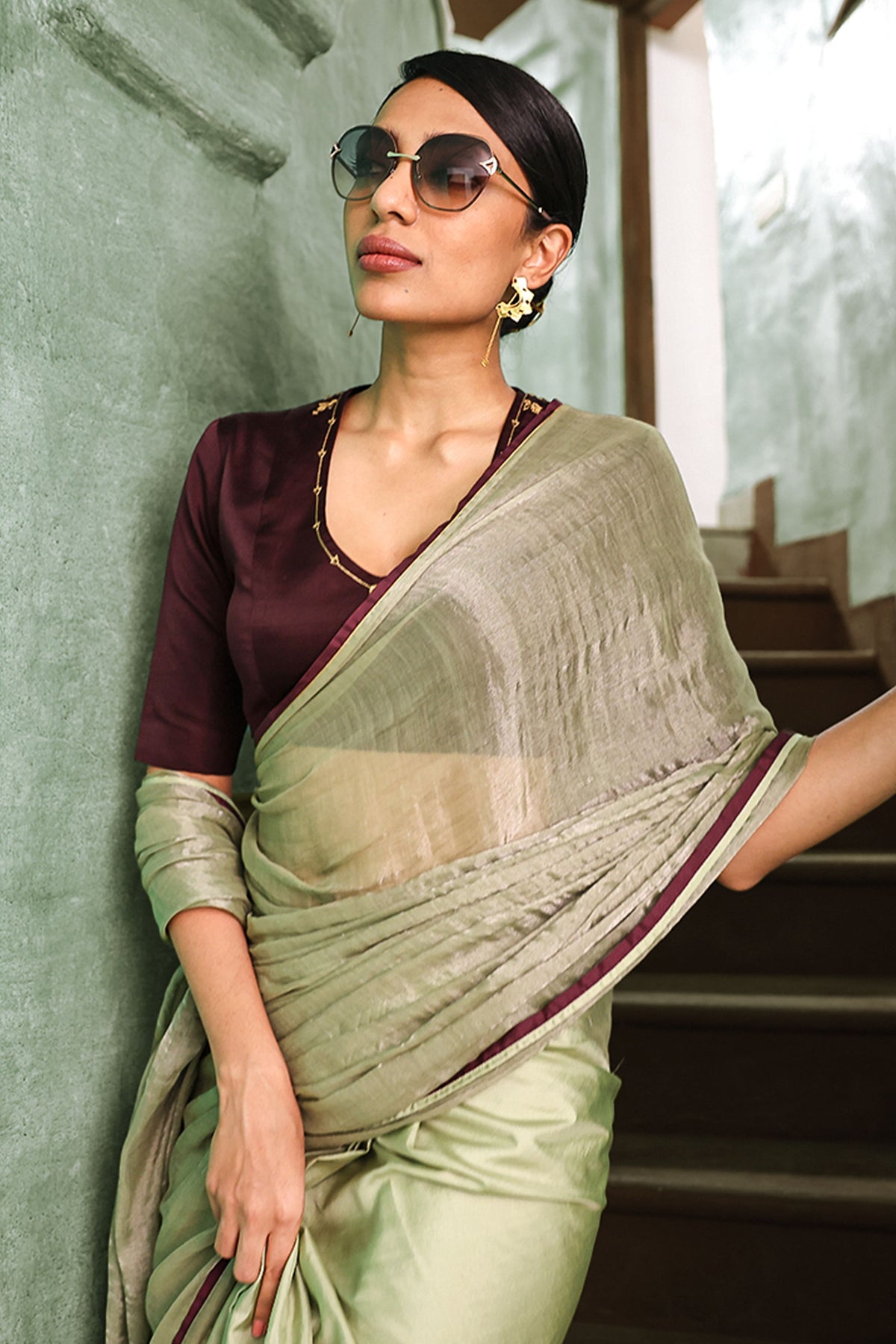 Aradhana Mint Saree