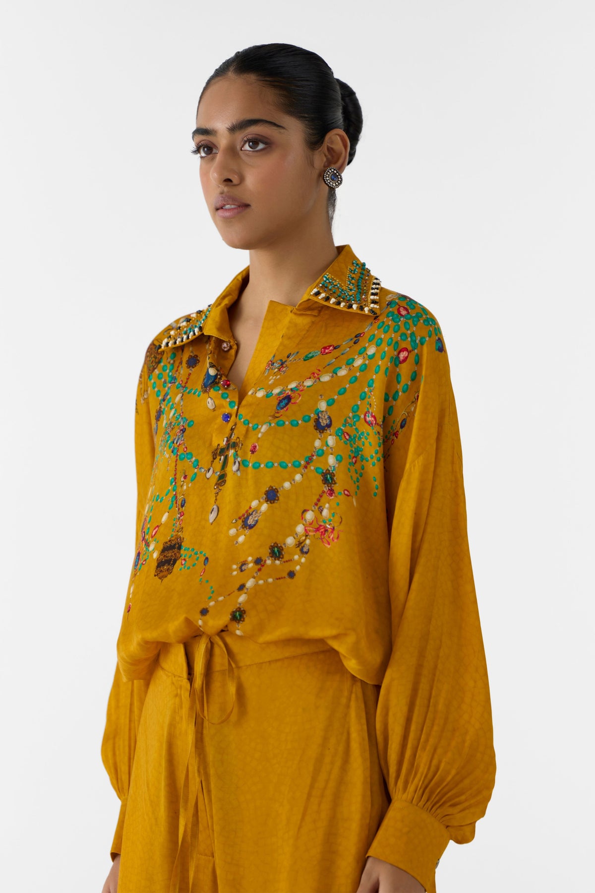 Maharani Mustard Co-ord Set