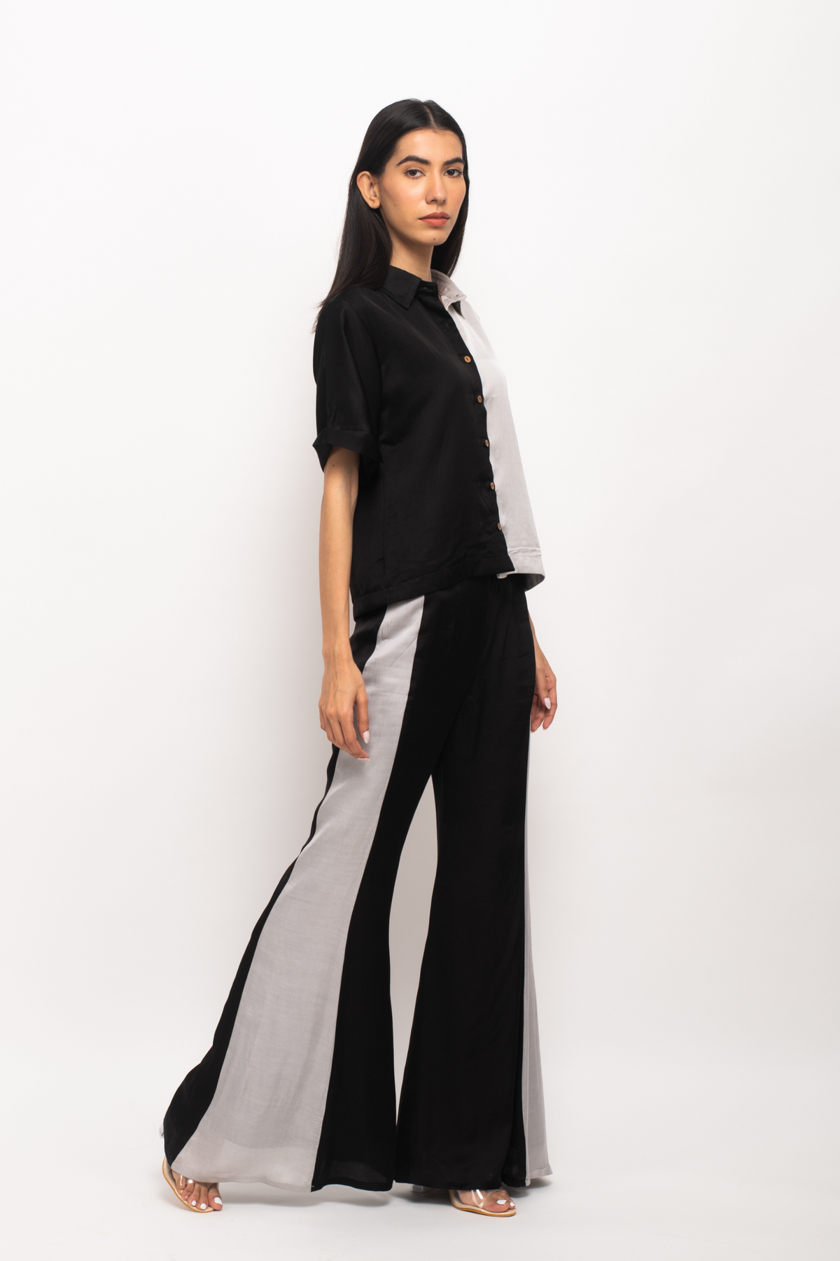 Black and Grey Half and Half Set
