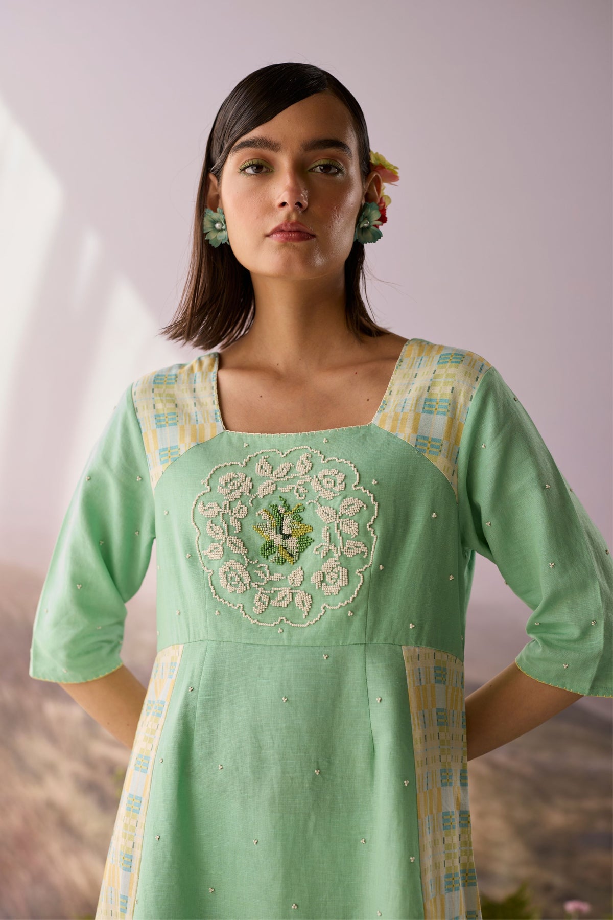 Seaglass Panelled Dress