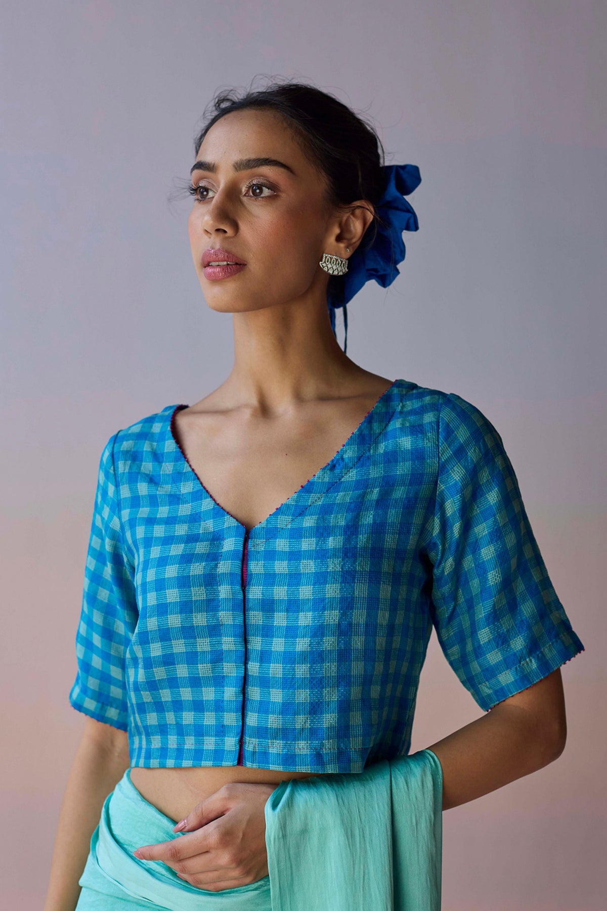 Lightwoven Blue Blouse