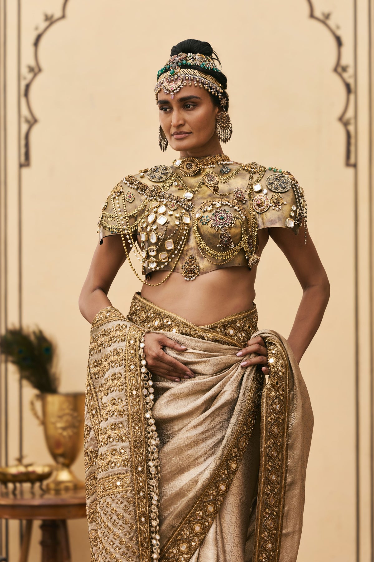 Kansya Saree Set