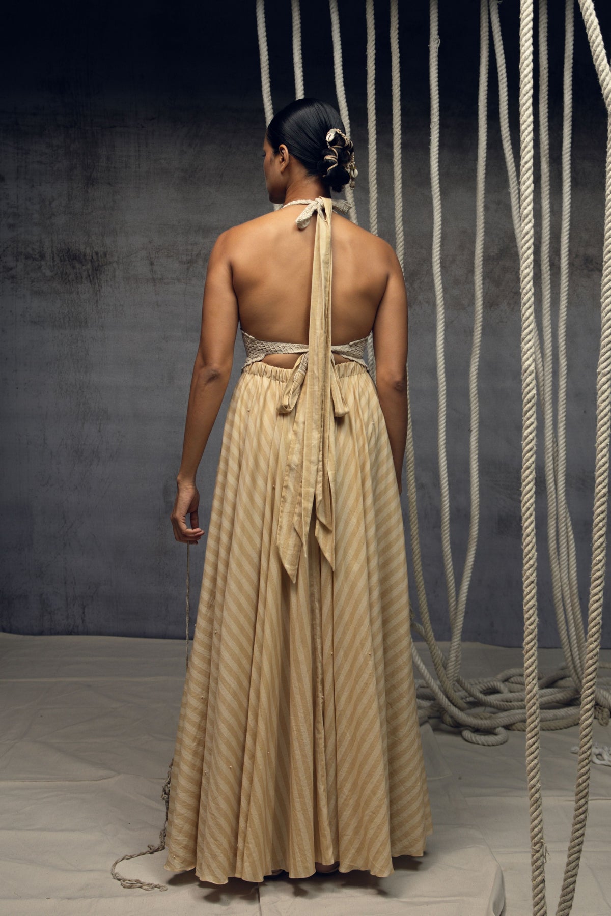 Ivory Crochet Maxi Dress