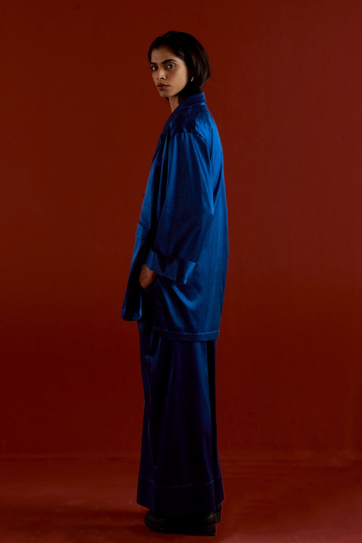 Wide Sleeve Jacket Set