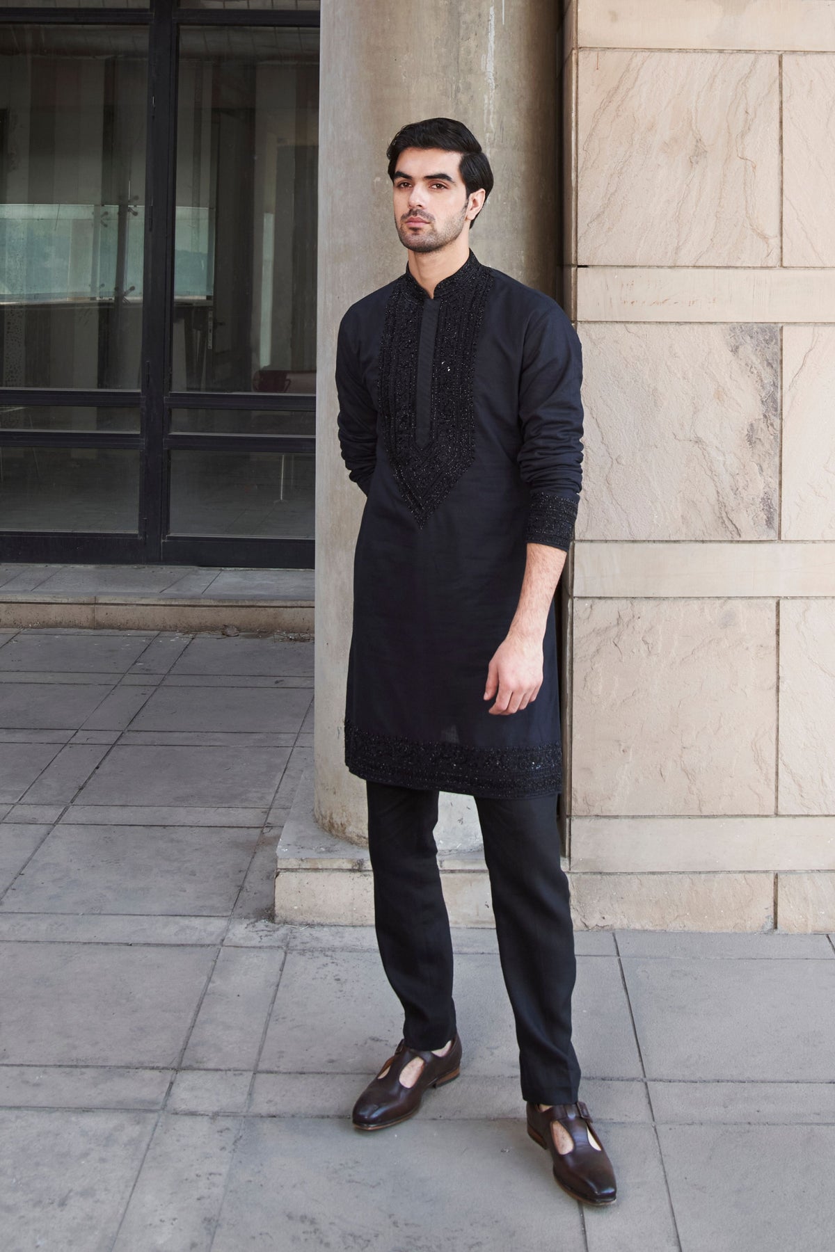 Black Royal Nizam Kurta