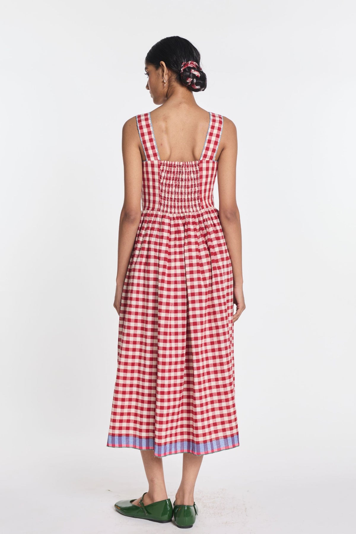 Azure Embroidered Dress