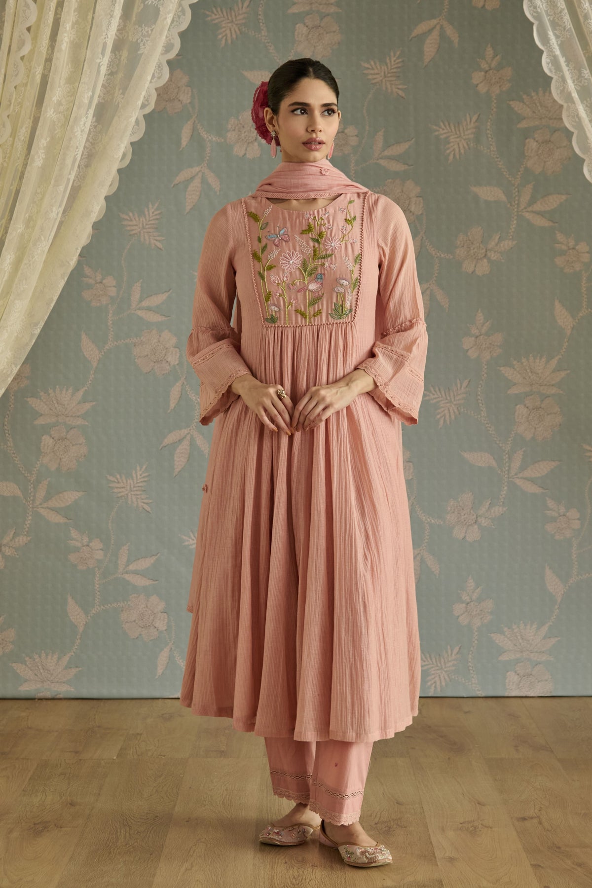 Pink Sairah Tunic Set