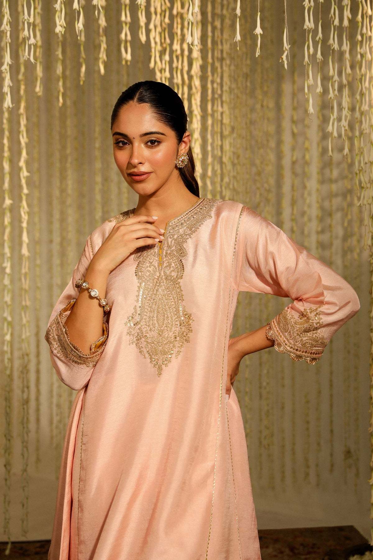 Mehnaaz Rose Pink Kurta Set